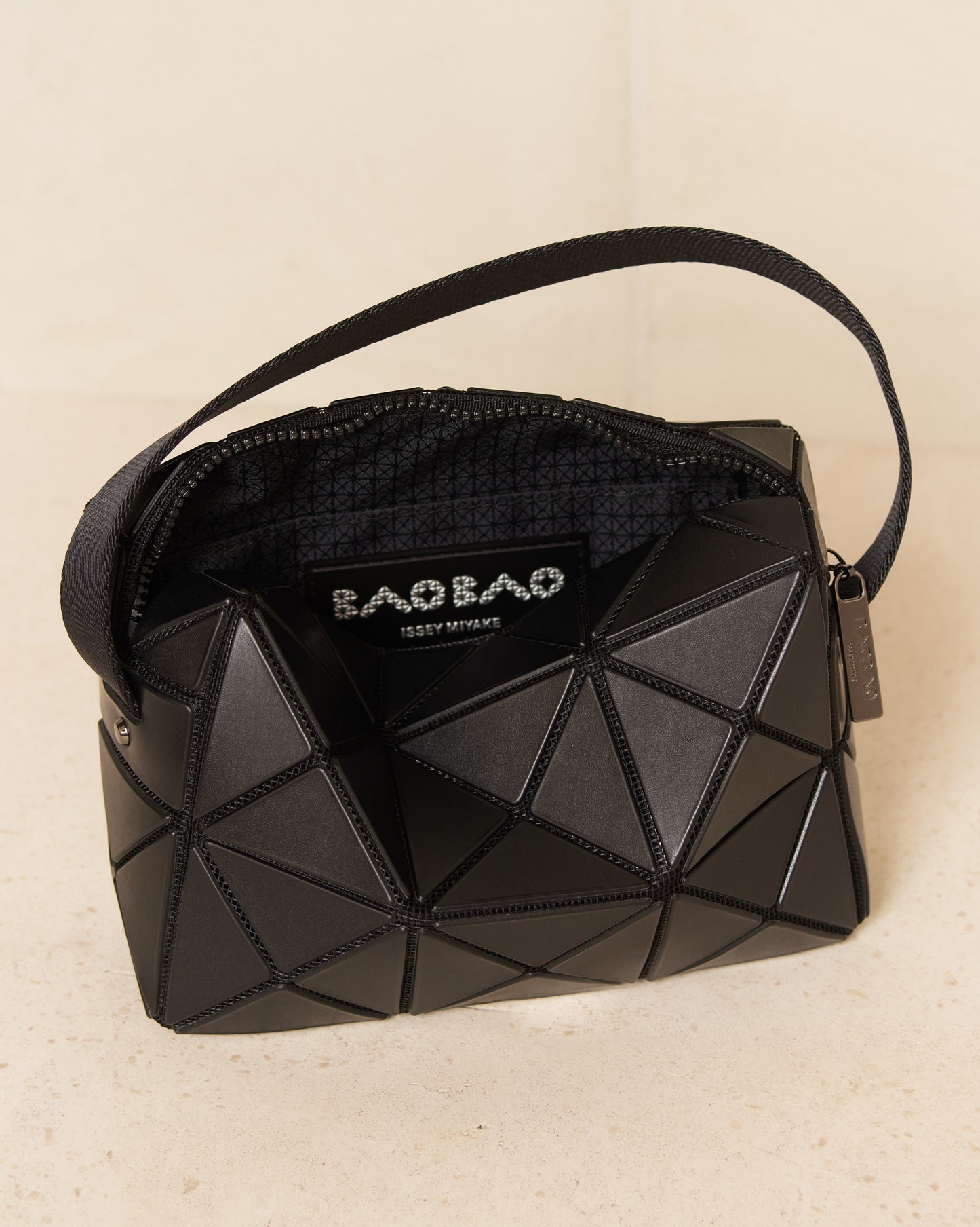 Matte Black Cuboid Shoulder Bag