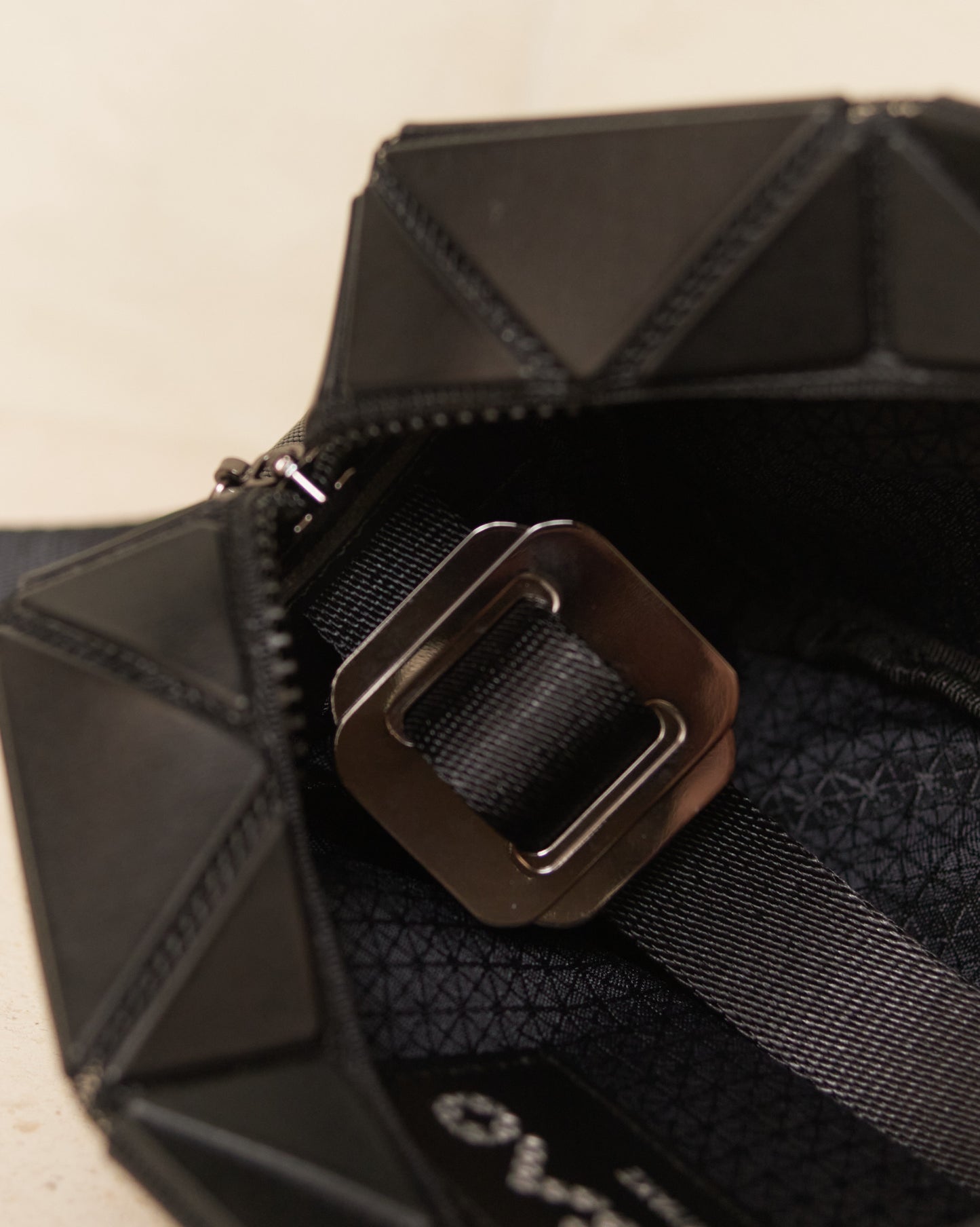 Matte Black Cuboid Shoulder Bag