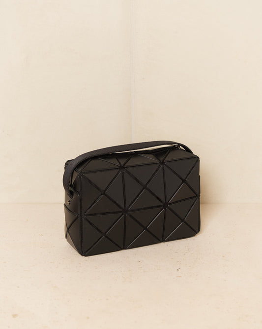 Matte Black Cuboid Shoulder Bag