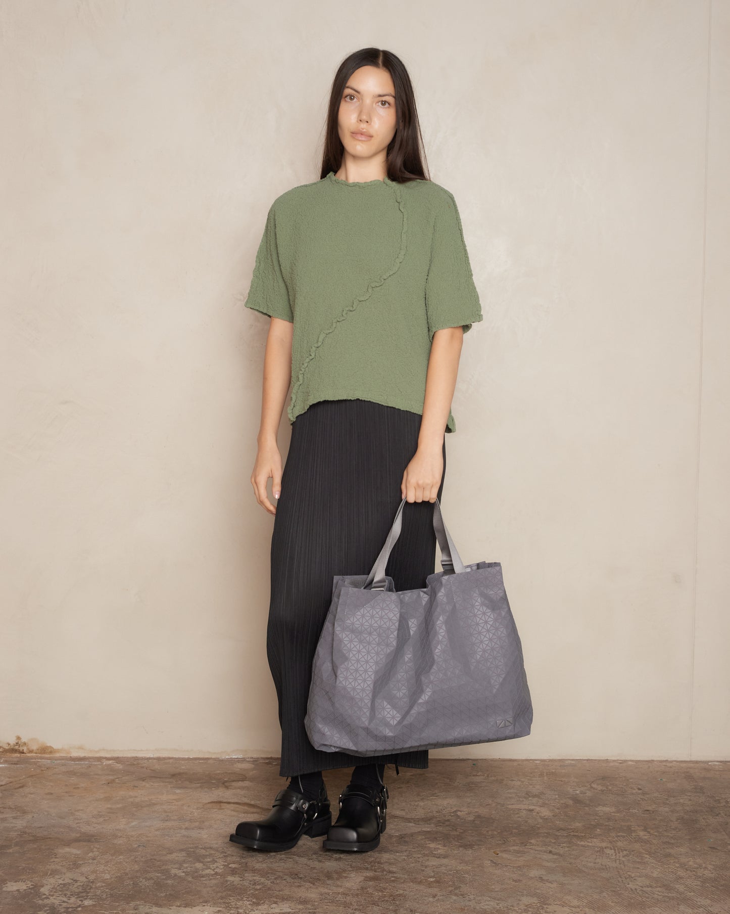 Grey Cart One Tone Bag