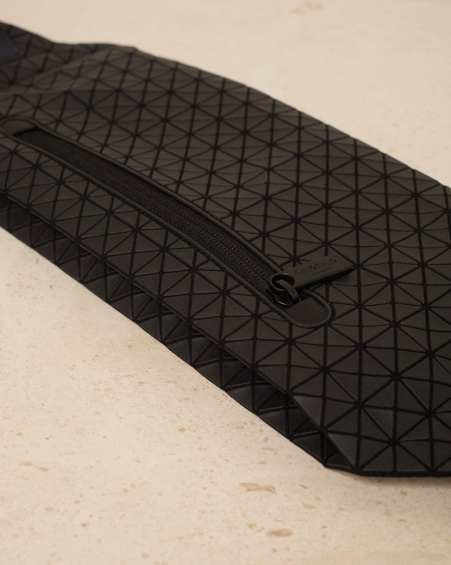 Matte Black Baton Crossbody Bag