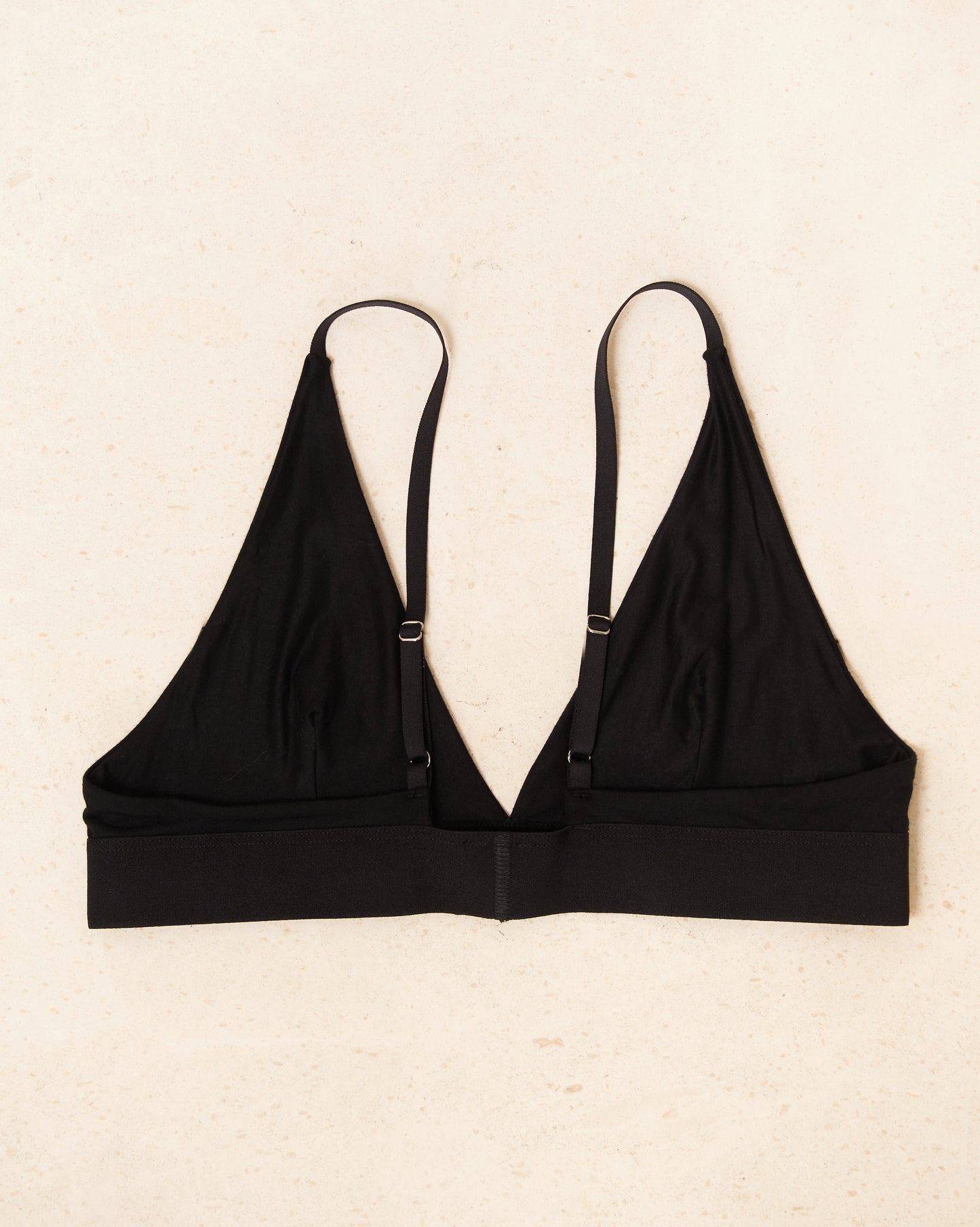 Black Bamboo Triangle Bra