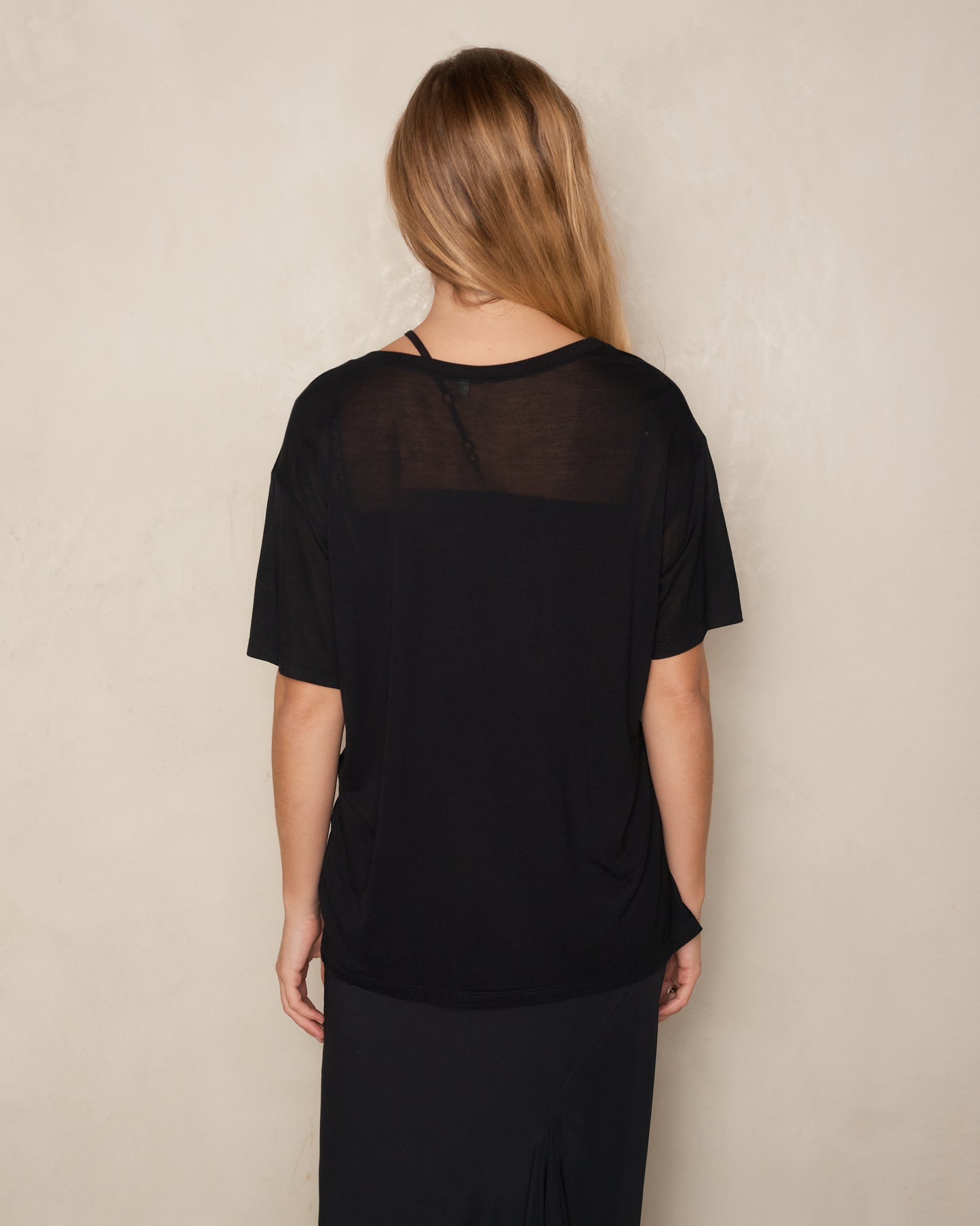 Black Basic Loose Tee