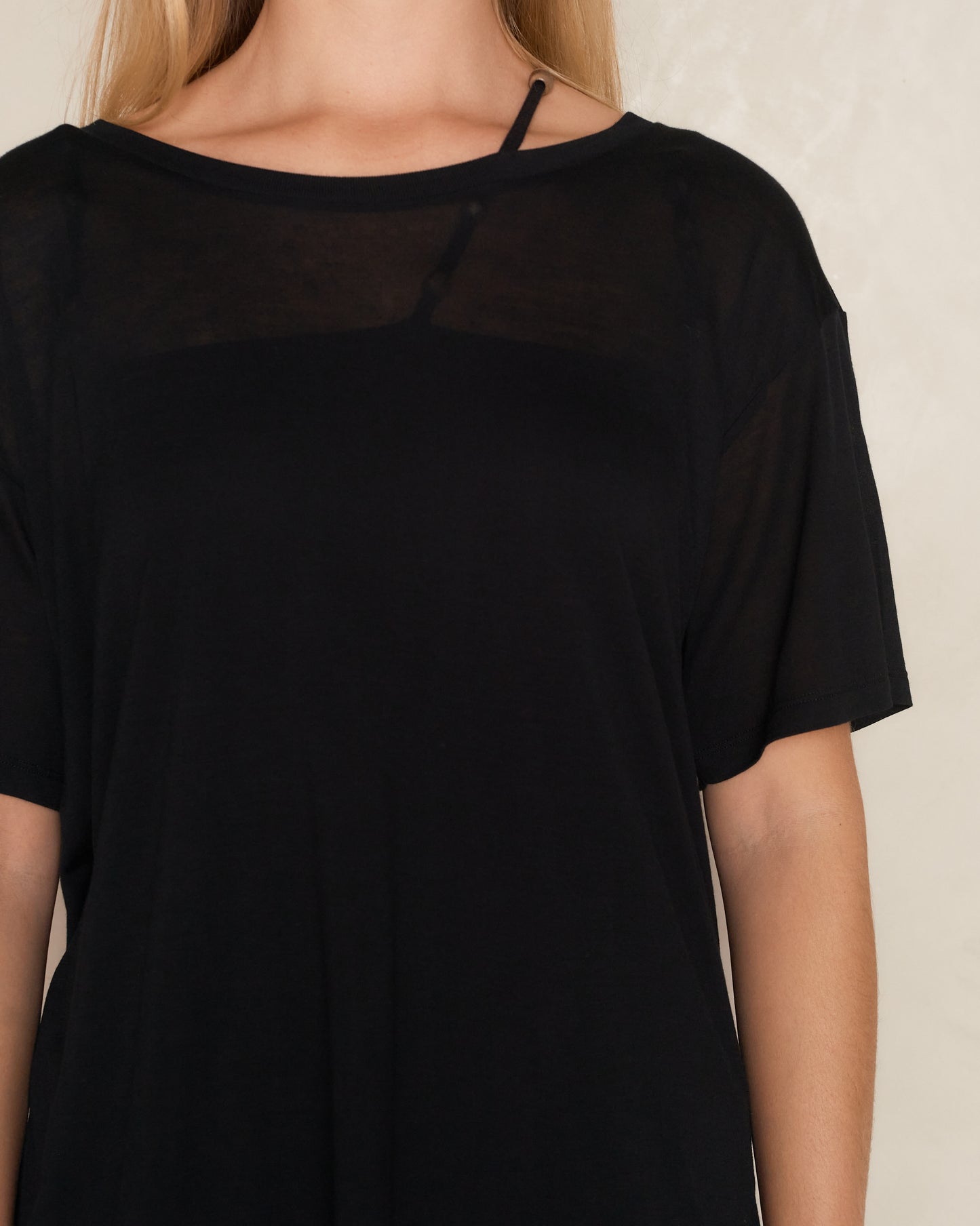 Black Basic Loose Tee