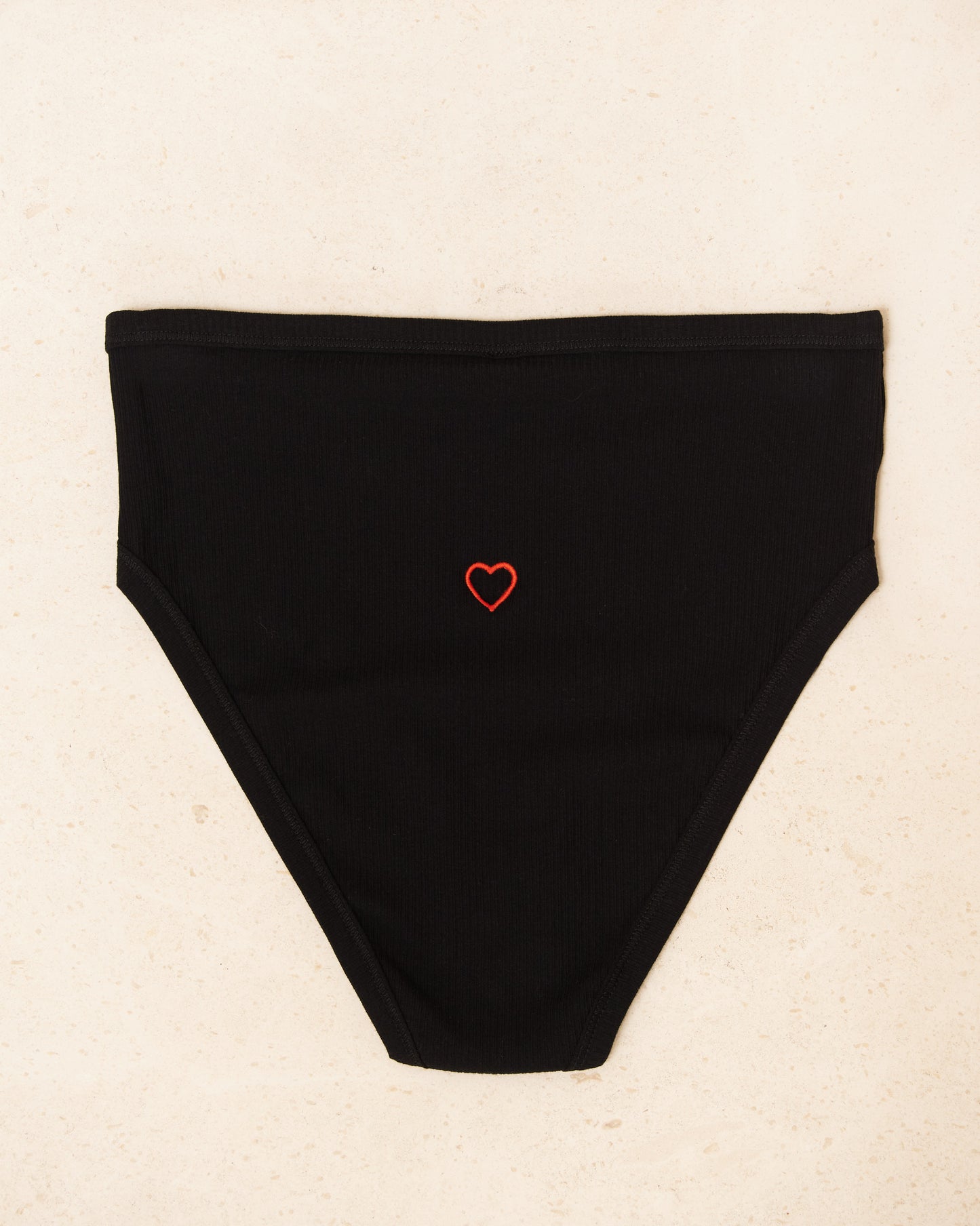 Black Heart Highwaist Bell Pants