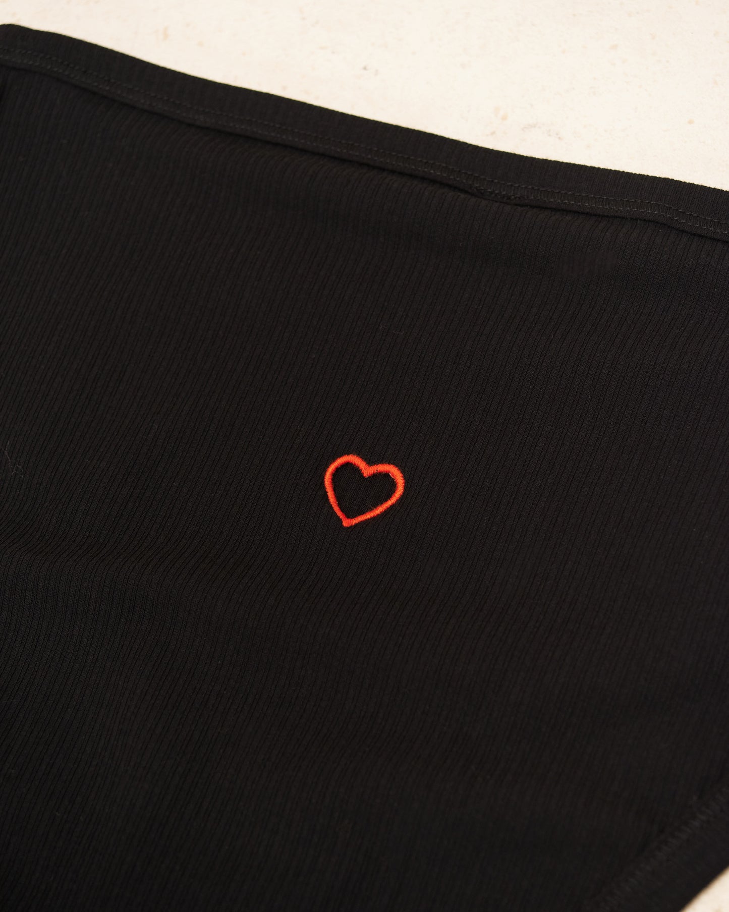 Black Heart Highwaist Bell Pants