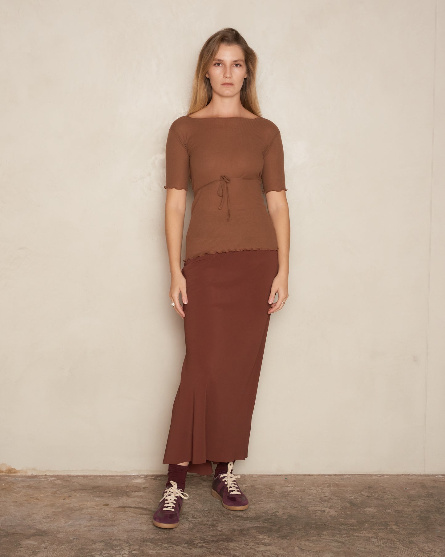 Loam Brown Kosa Wrap Tee