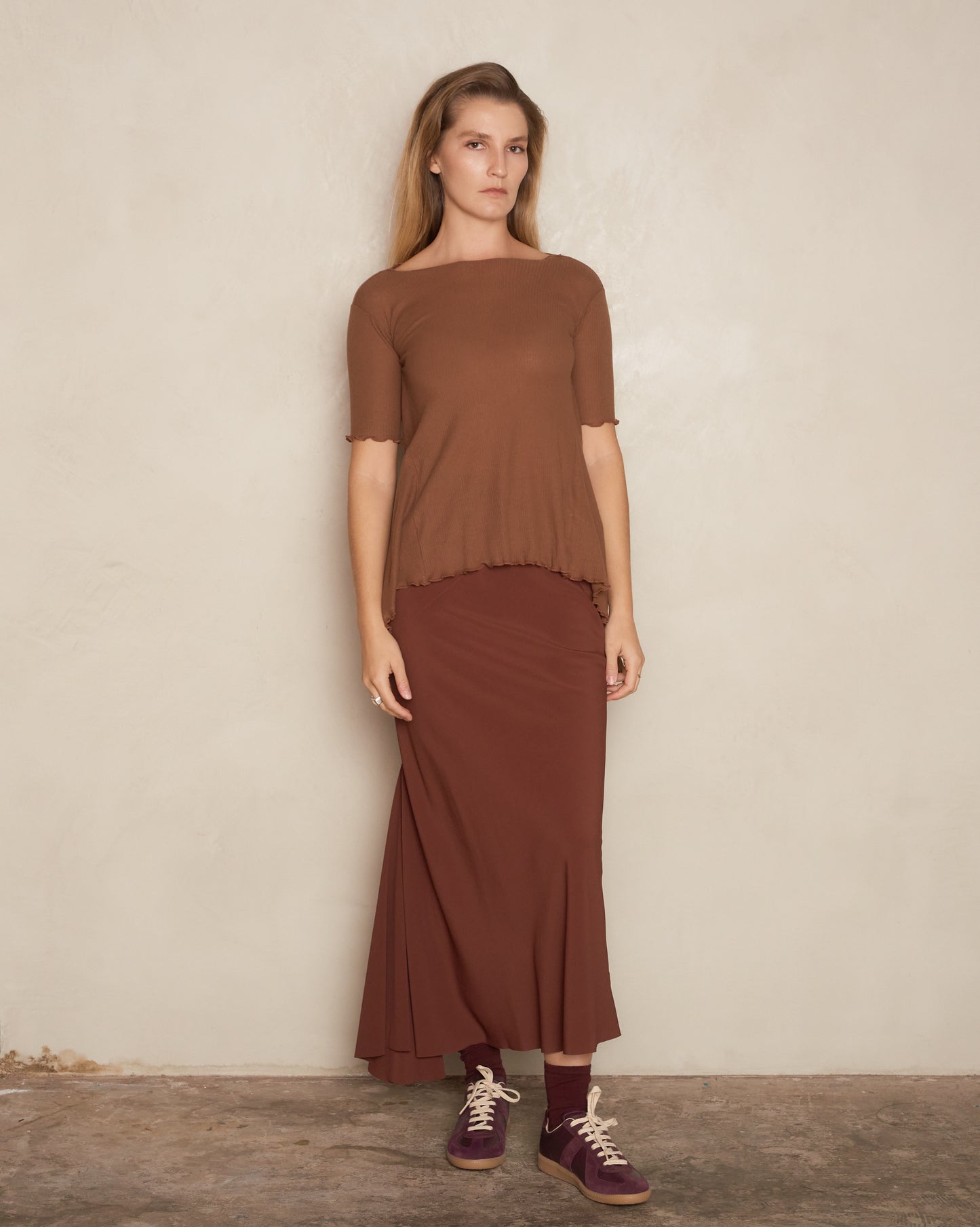 Loam Brown Kosa Wrap Tee