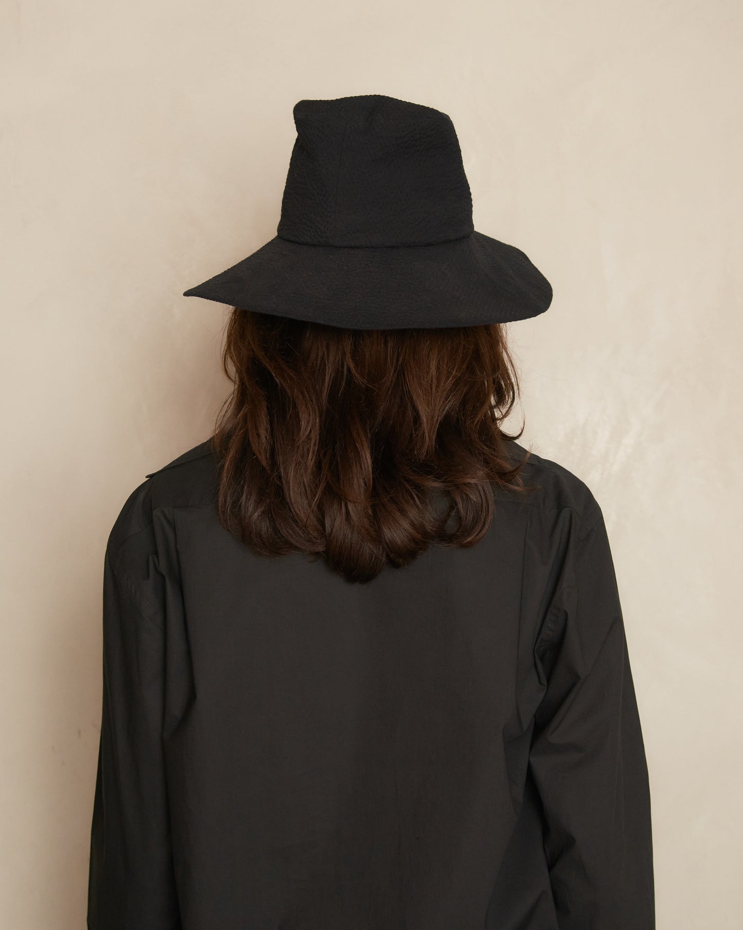 Black Wide Brim Hat