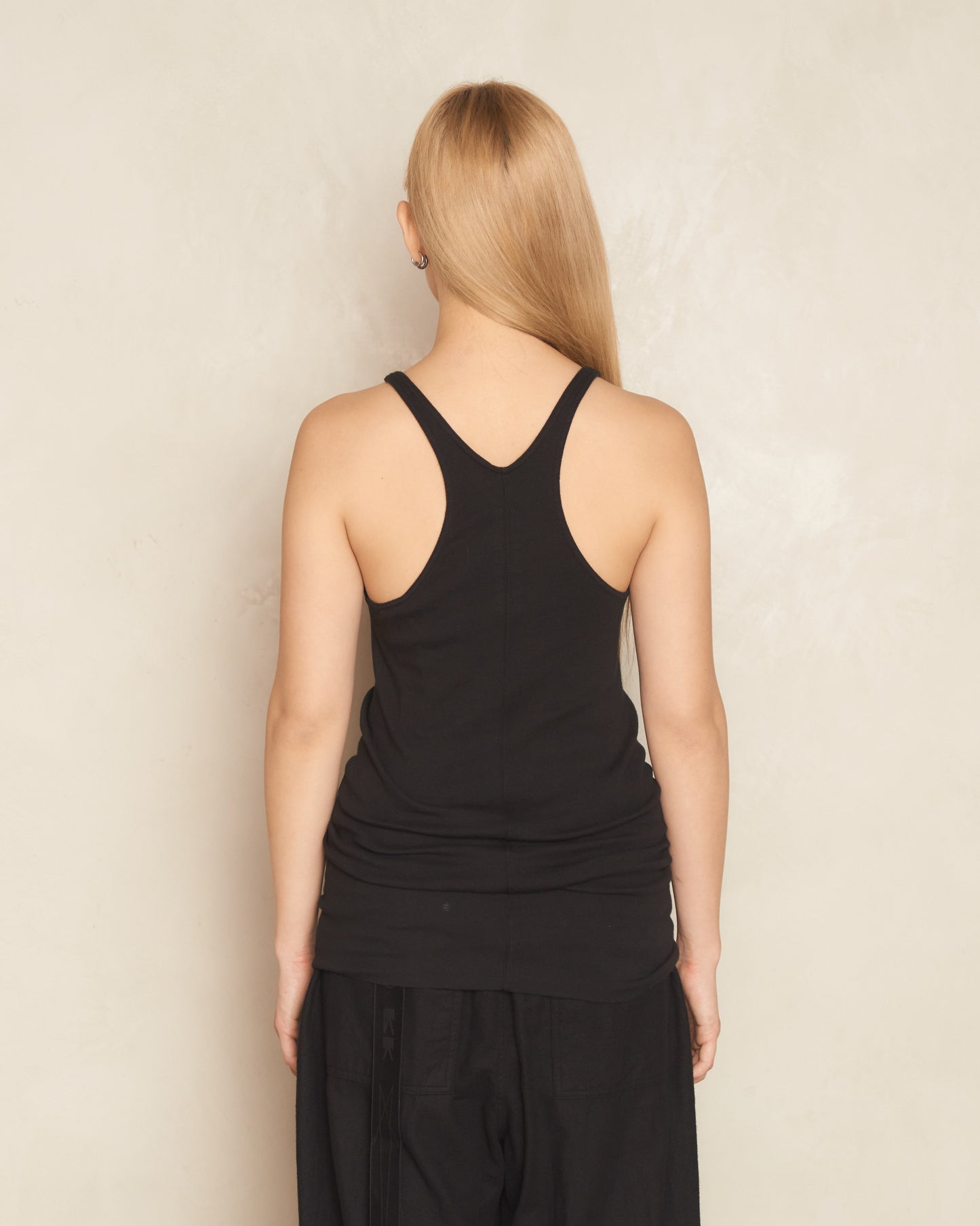 Black Racer Back Tank Top