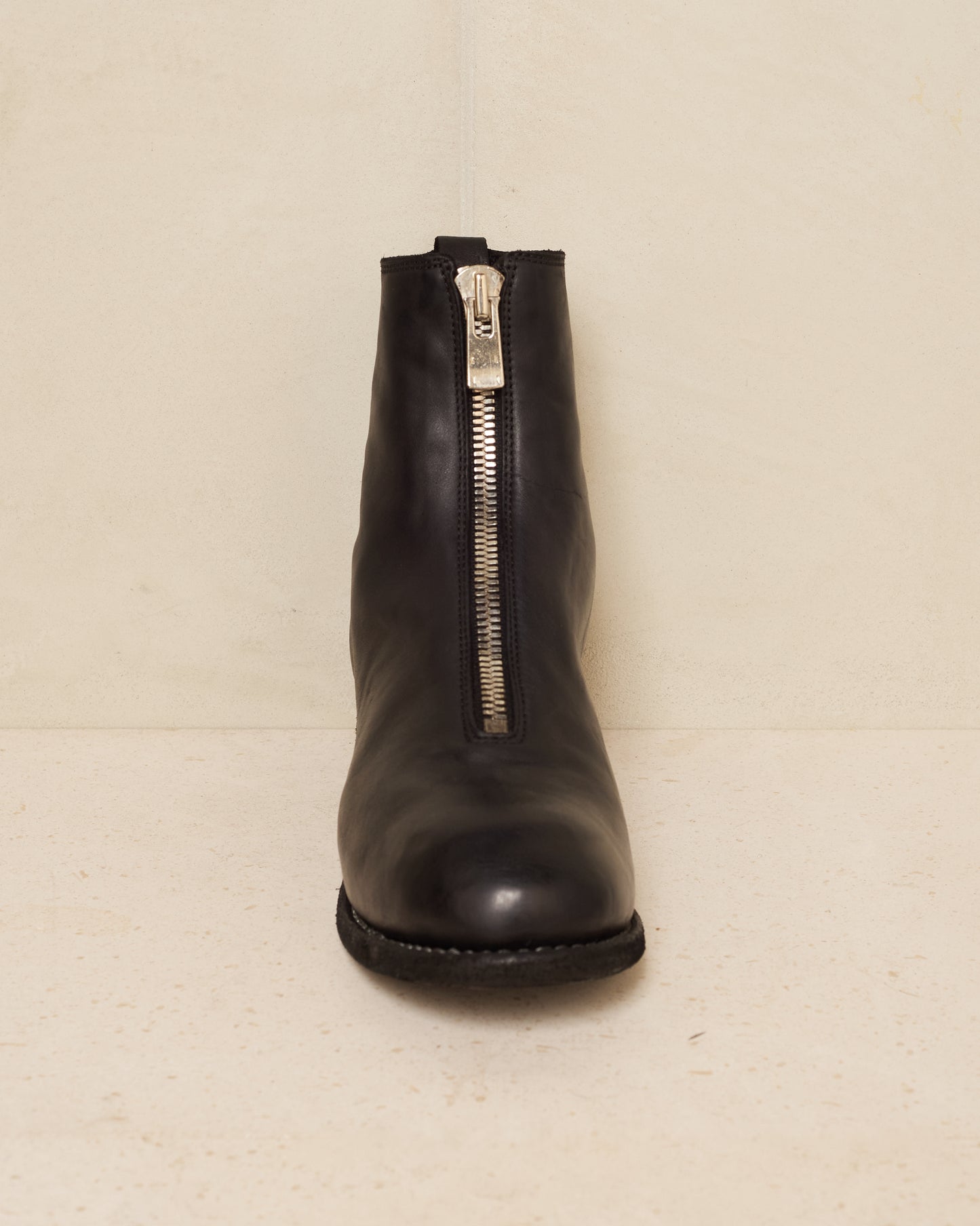 Black PL1 Front Zip Boots