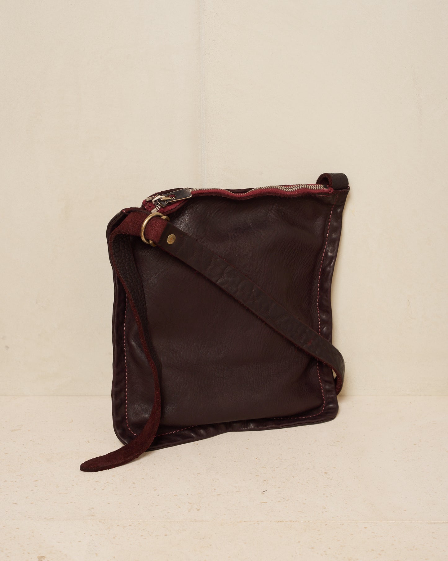 Burgundy W4 Small Cross Body Bag