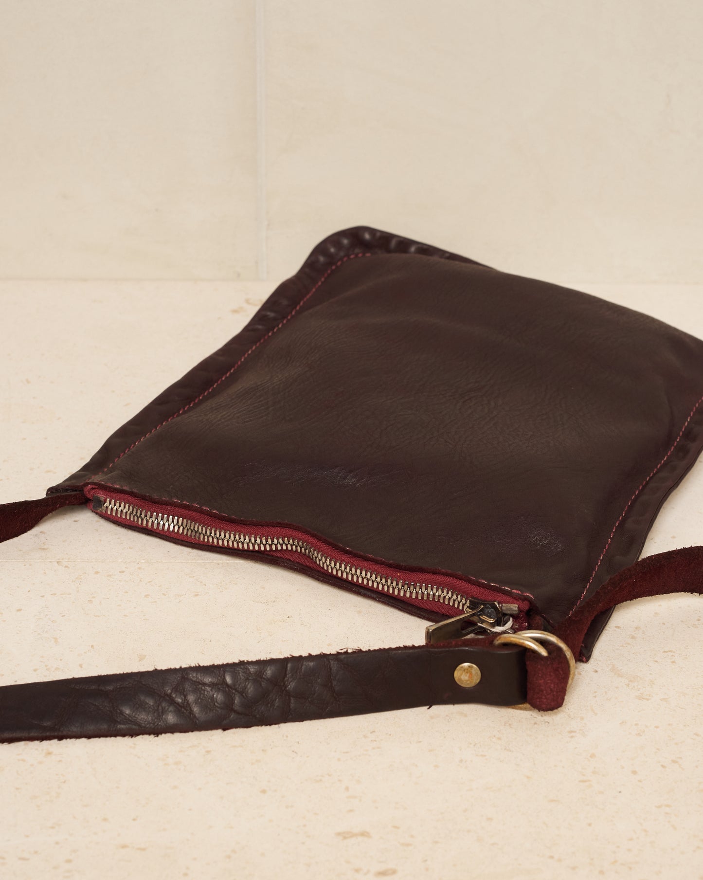 Burgundy W4 Small Cross Body Bag