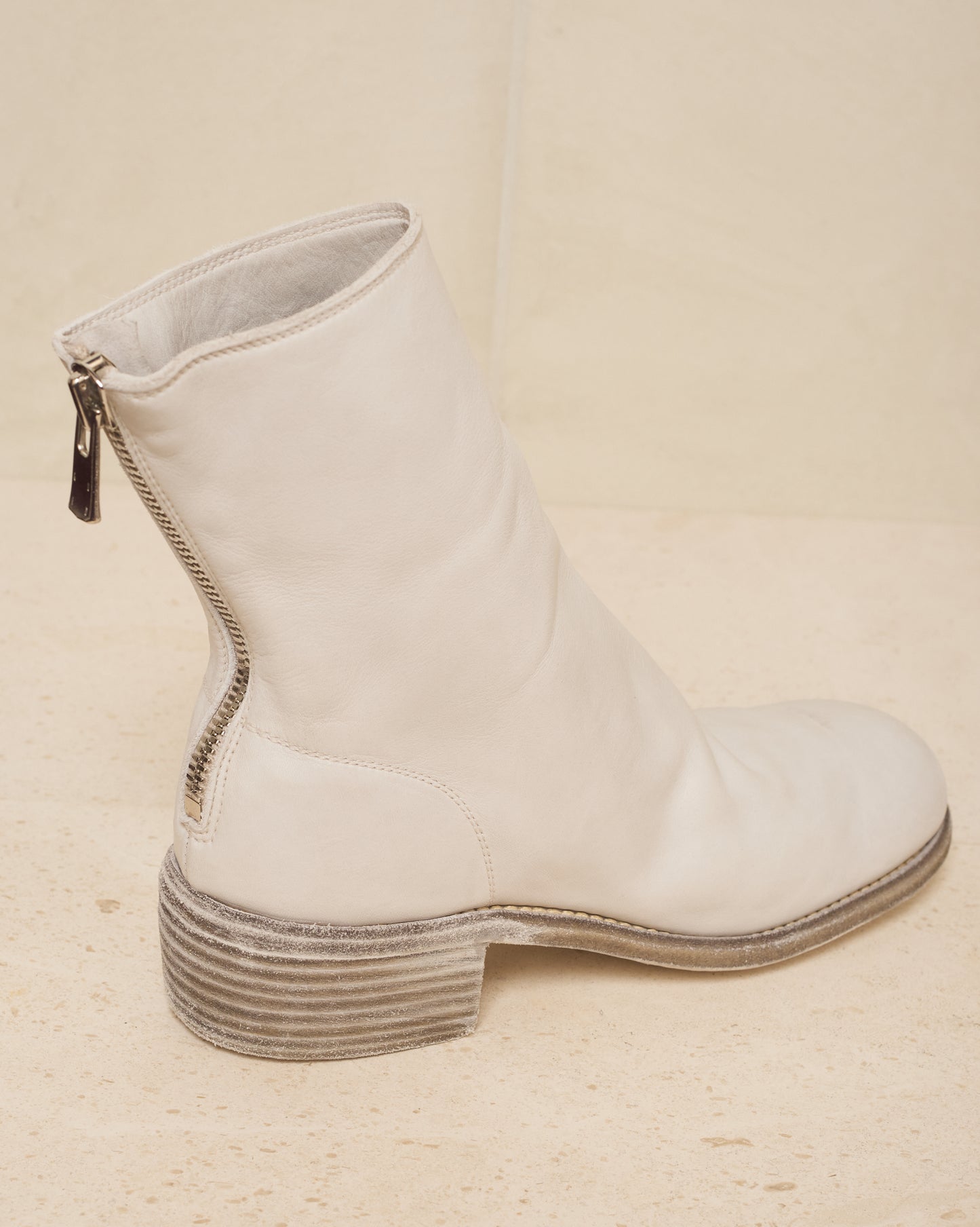 guidi oyster grey 796 back zip boots