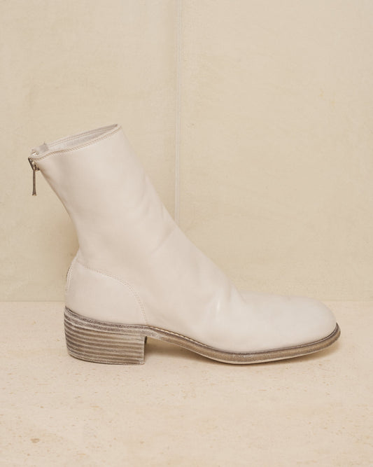 guidi oyster grey 796 back zip boots