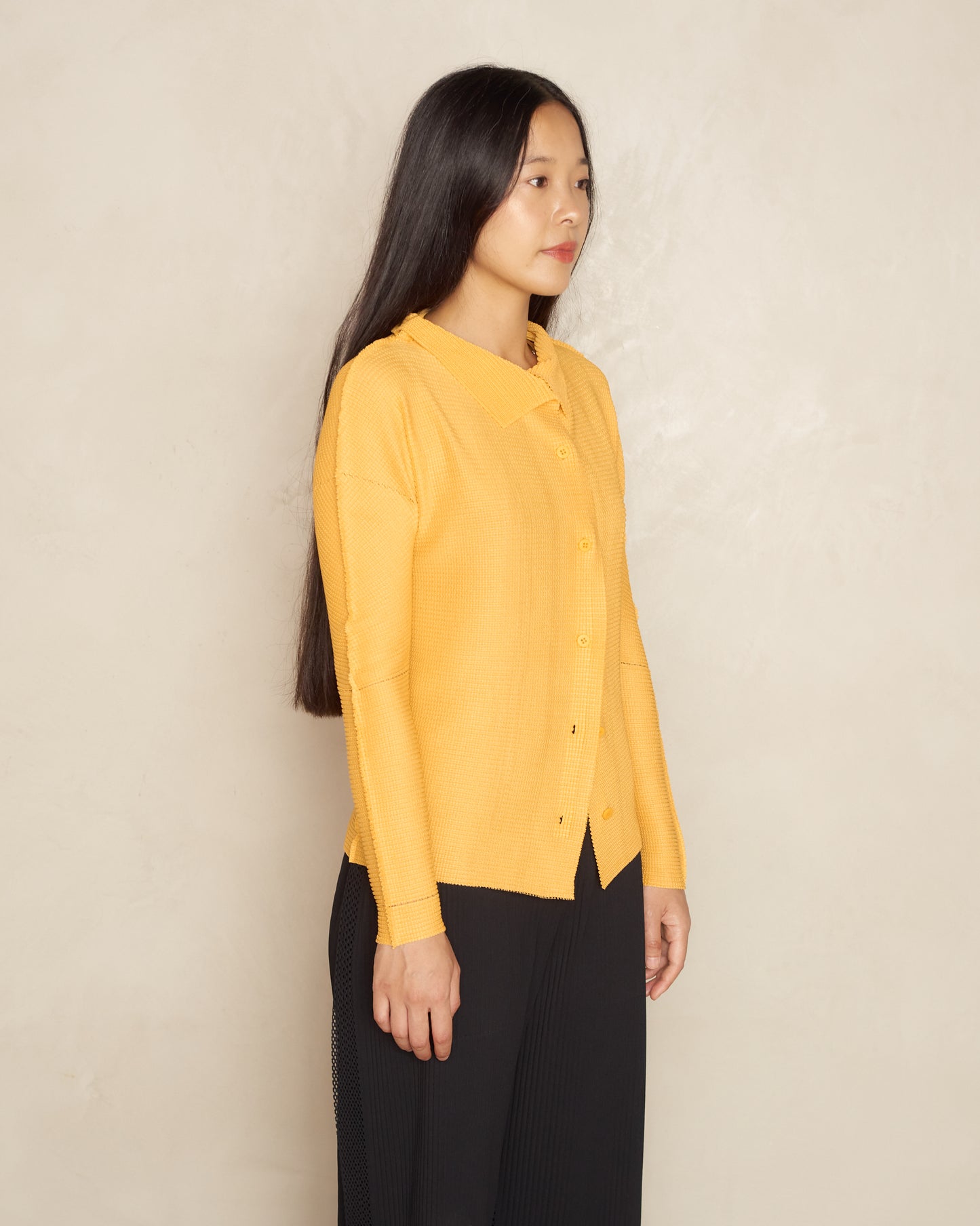 Mango Micropleated Knit Cardigan