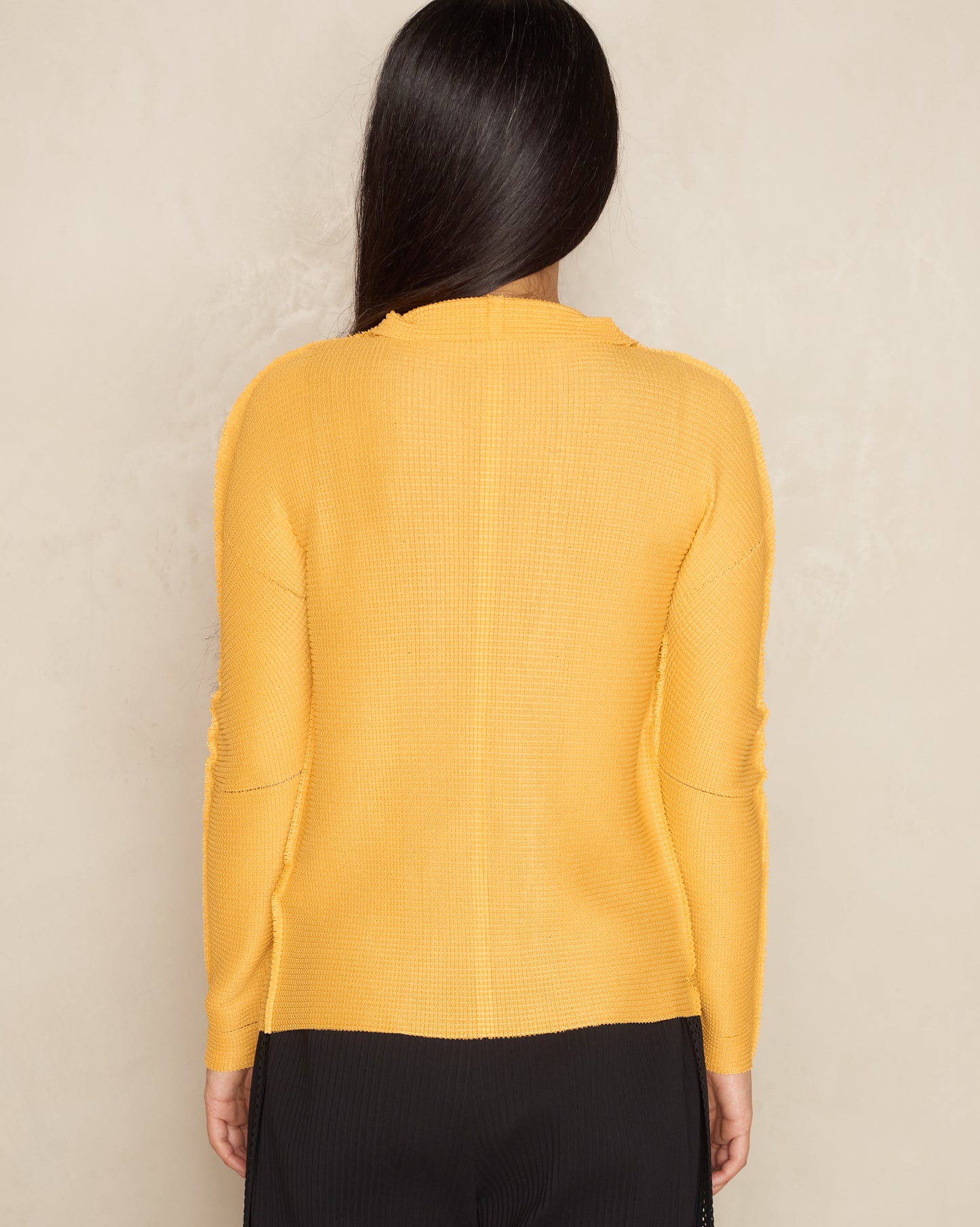 Mango Micropleated Knit Cardigan