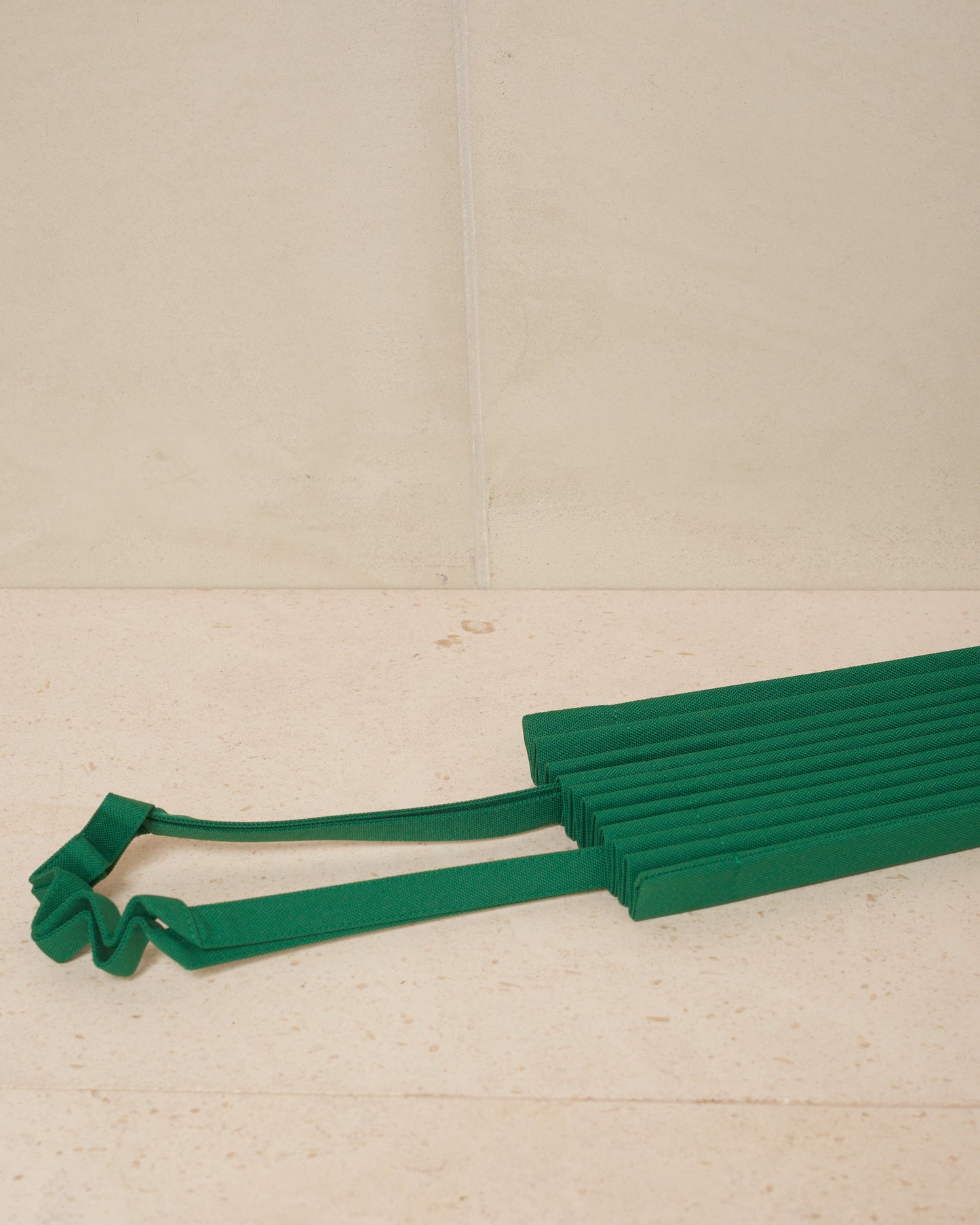 Green Trunk Pleats Bag