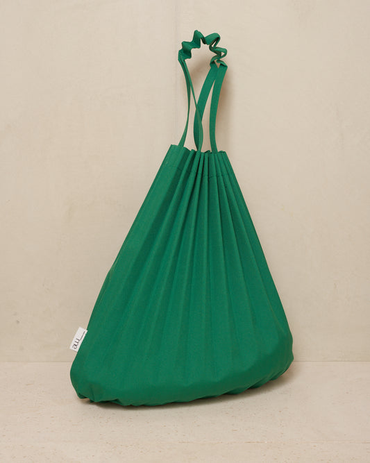 Green Trunk Pleats Bag