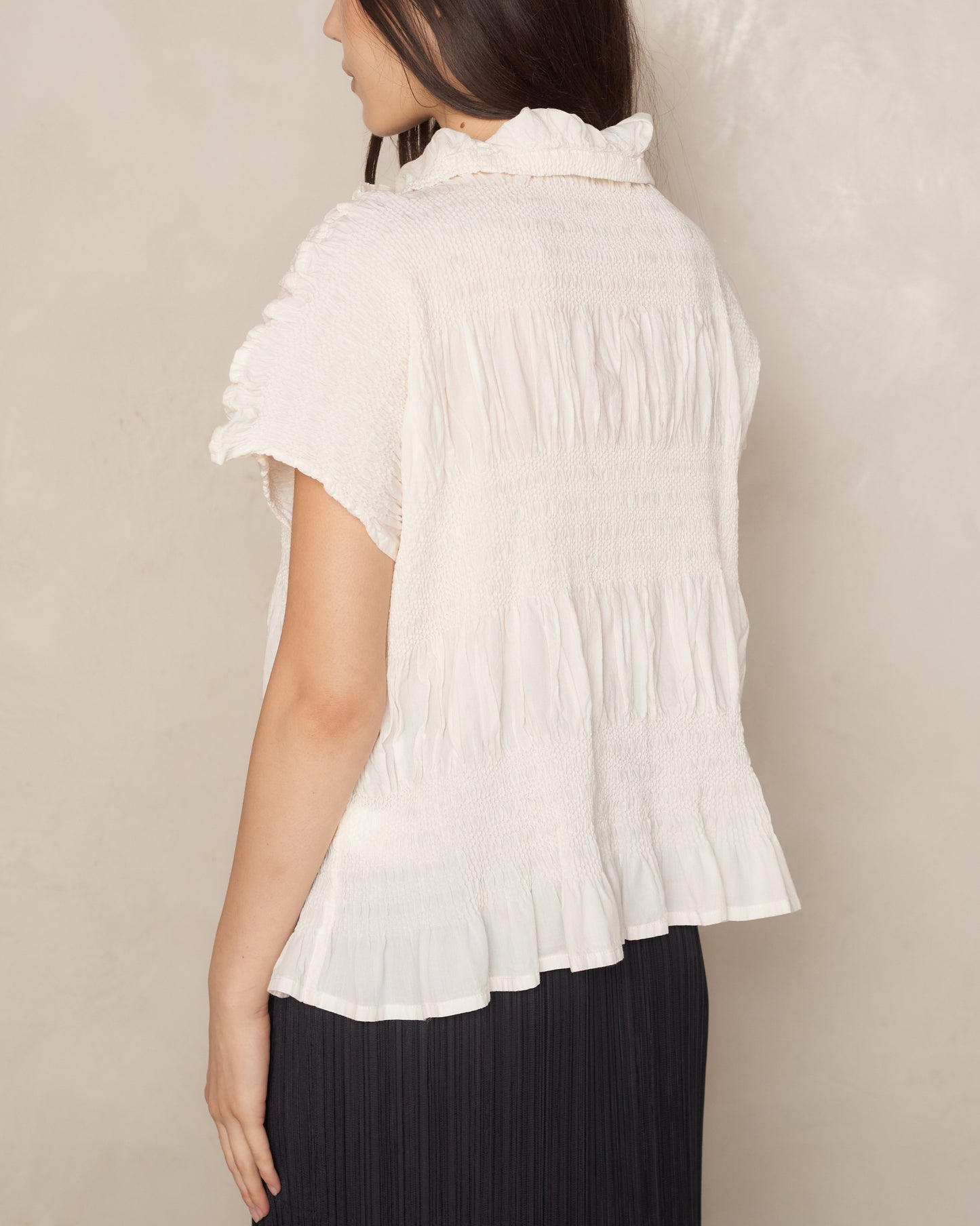 Off White Shrink Stripe Top