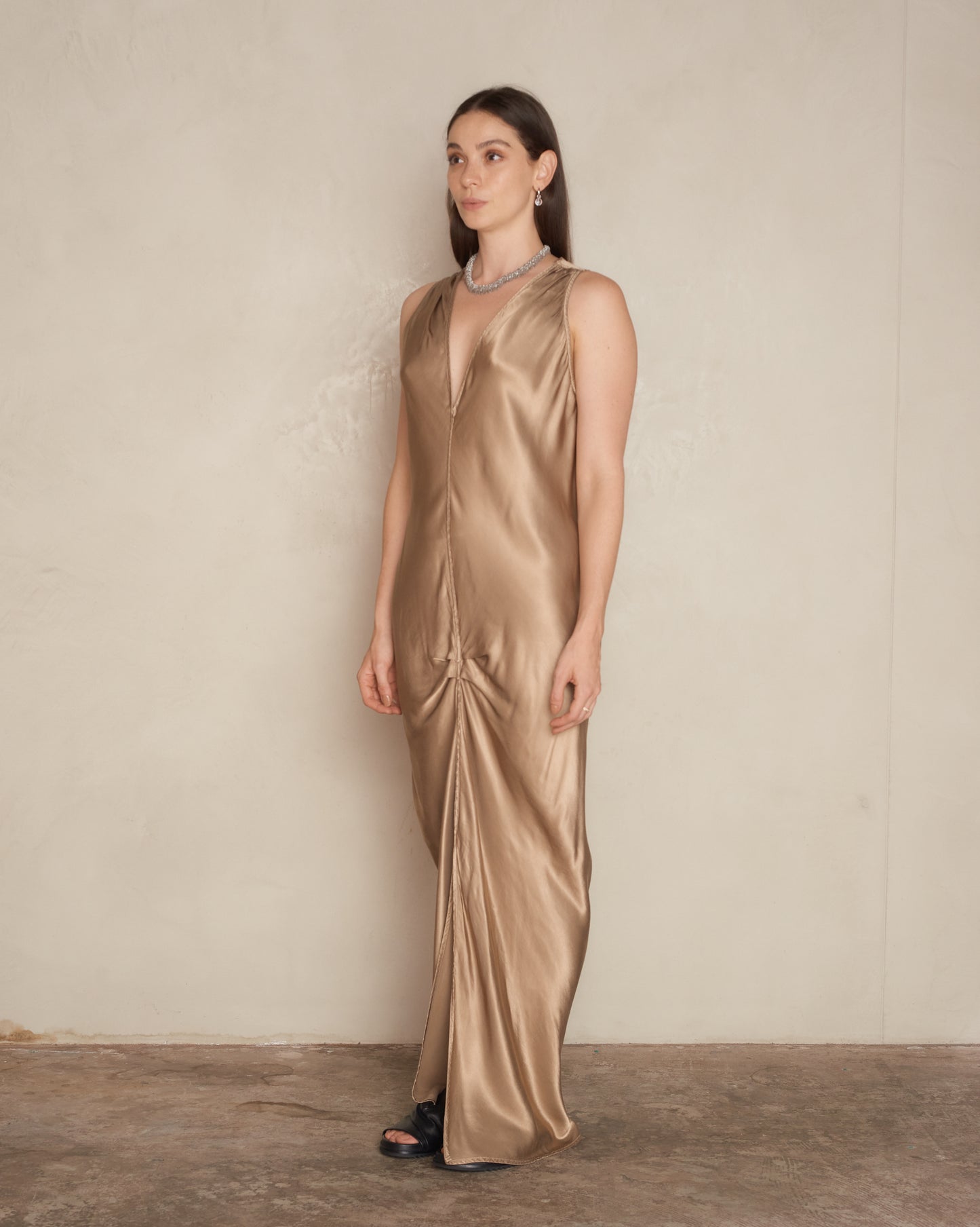 Antique Gold Linda Dress