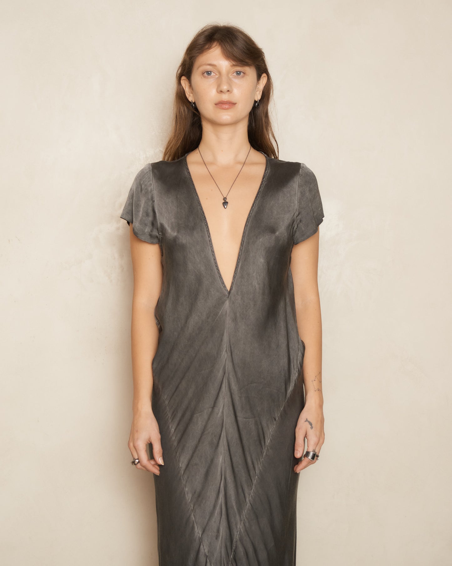 Distressed Grey Cannes Dress