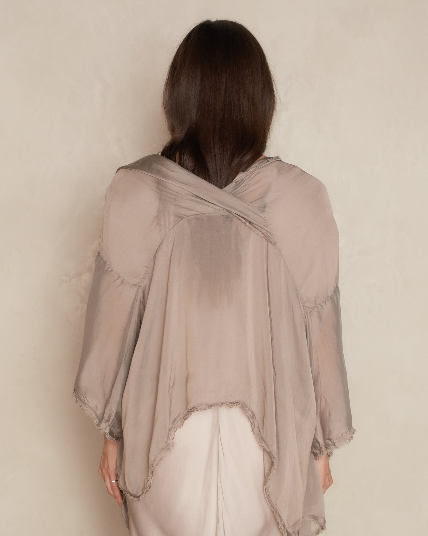 Pewter Privee Chiffon Jacket