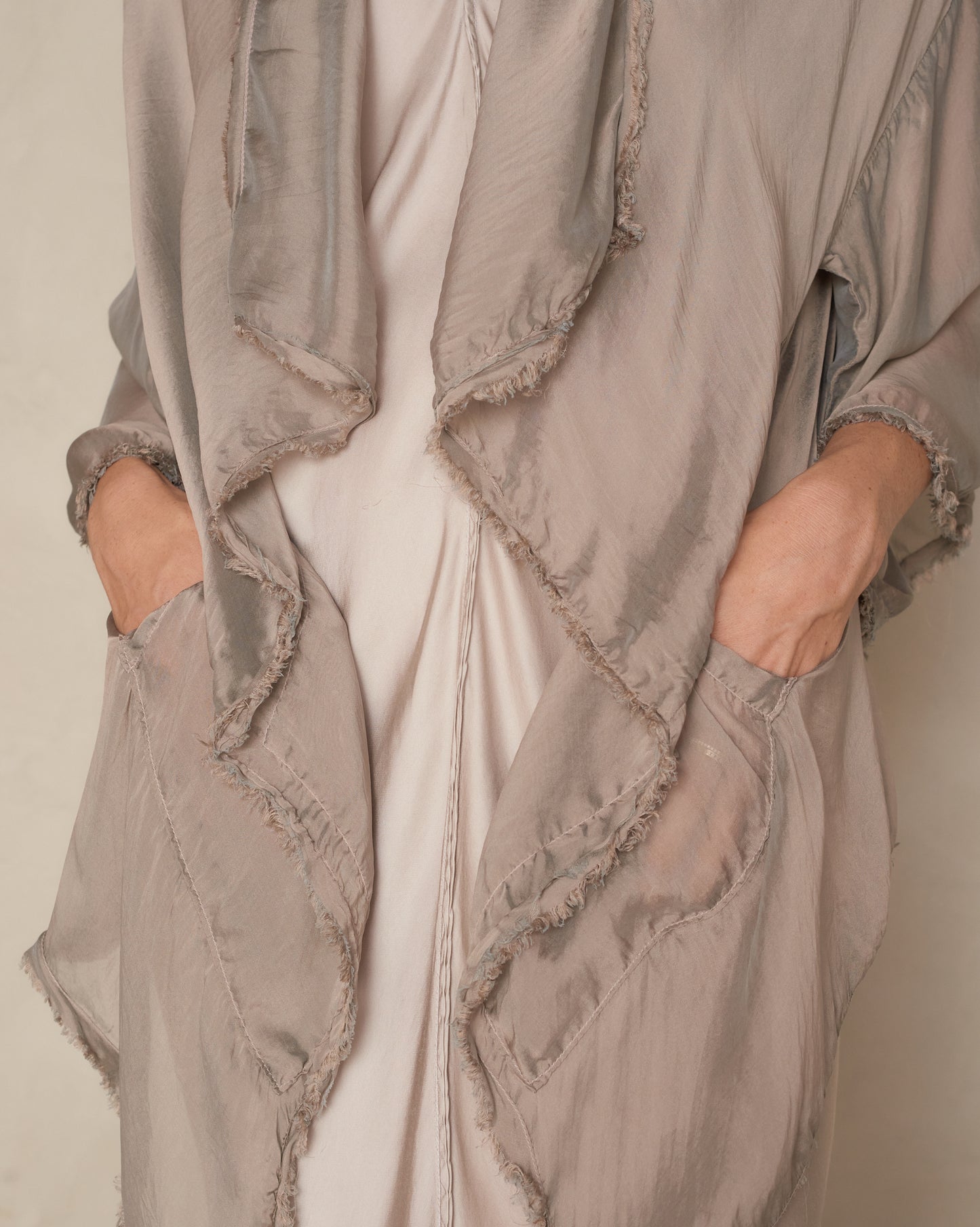 Pewter Privee Chiffon Jacket