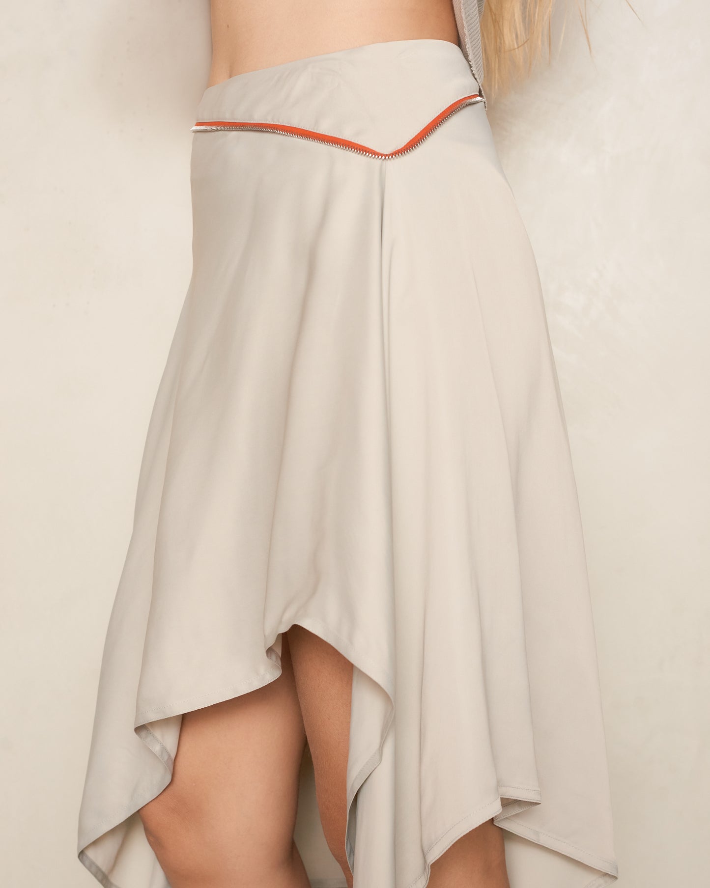 Argent Grey Sonia Drape Skirt