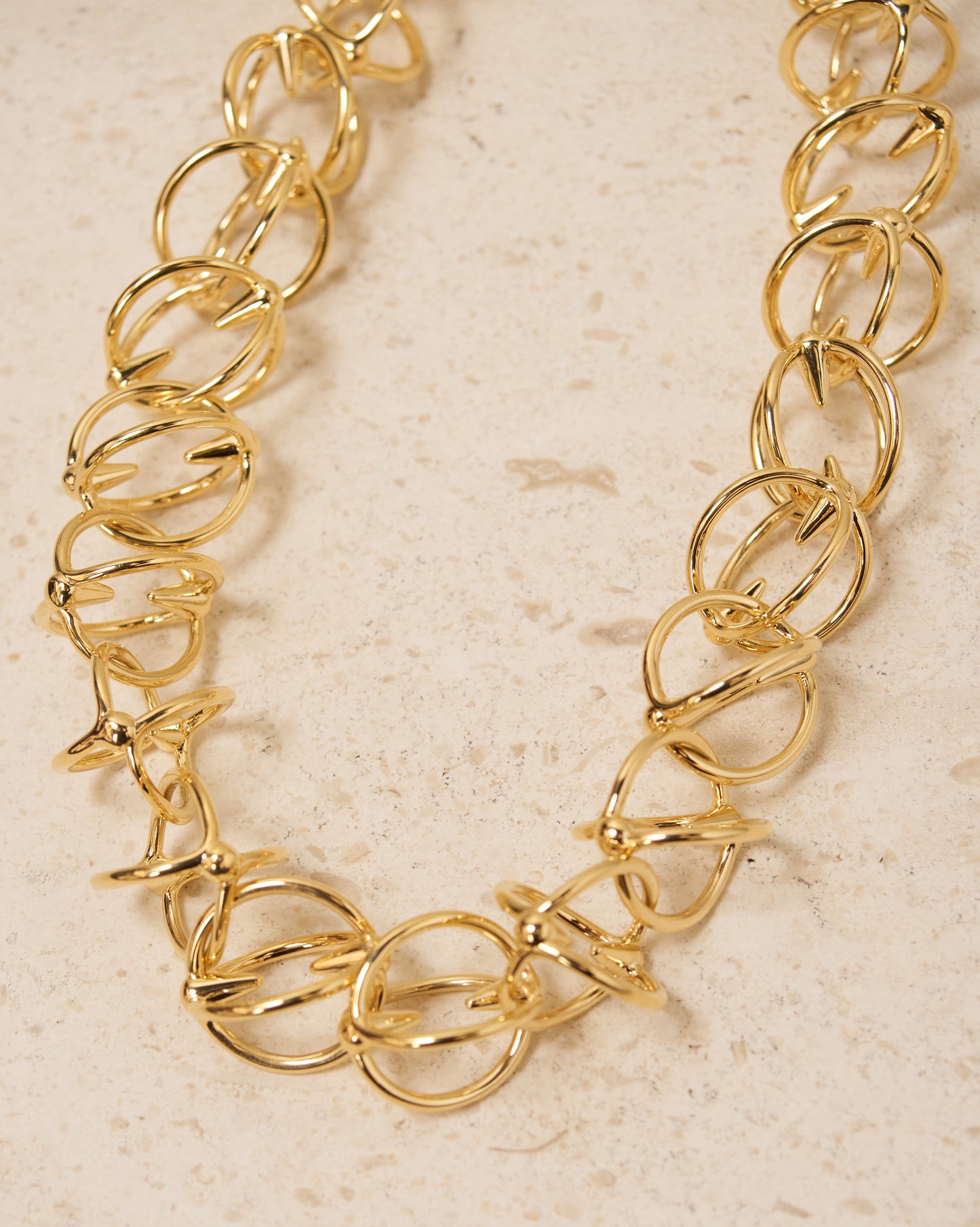 Gold Thorn Chain Necklace