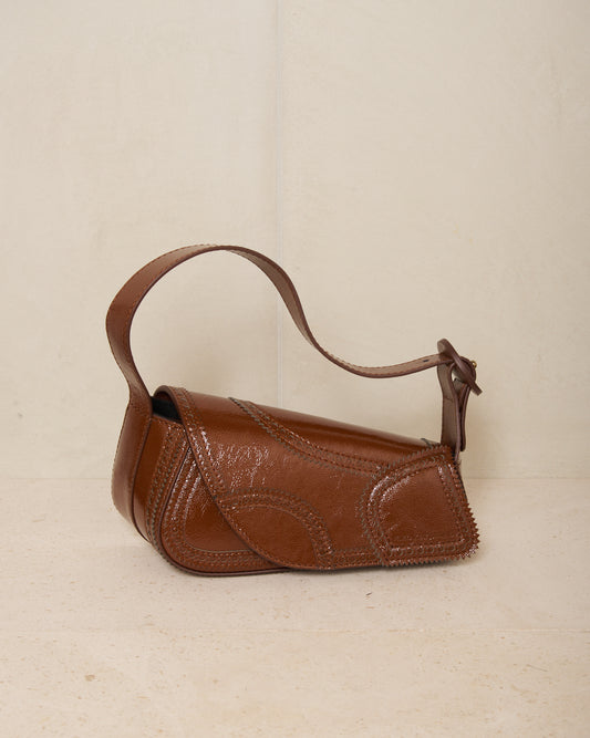 Mahogany Brown Trivia Bag