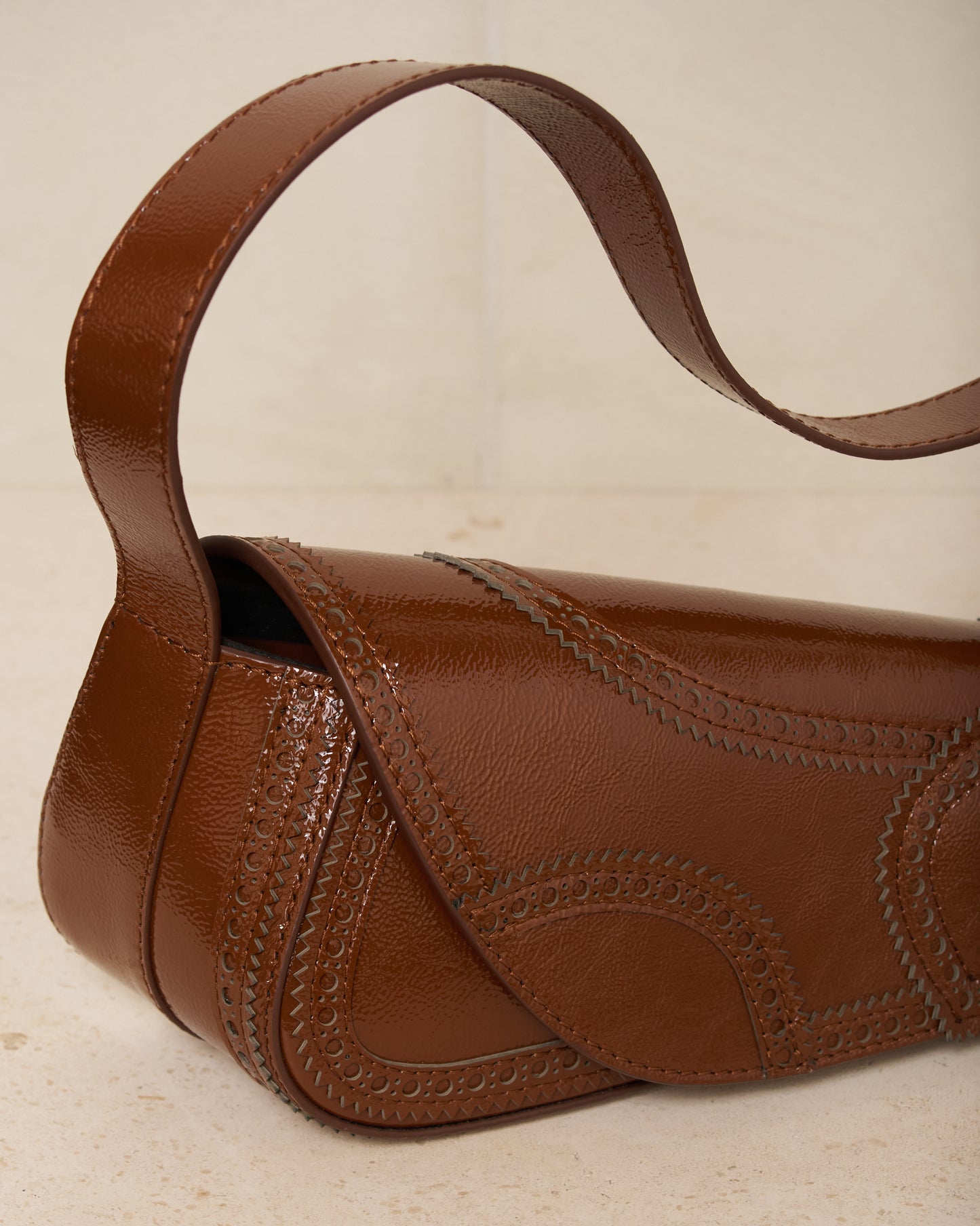 Mahogany Brown Trivia Bag