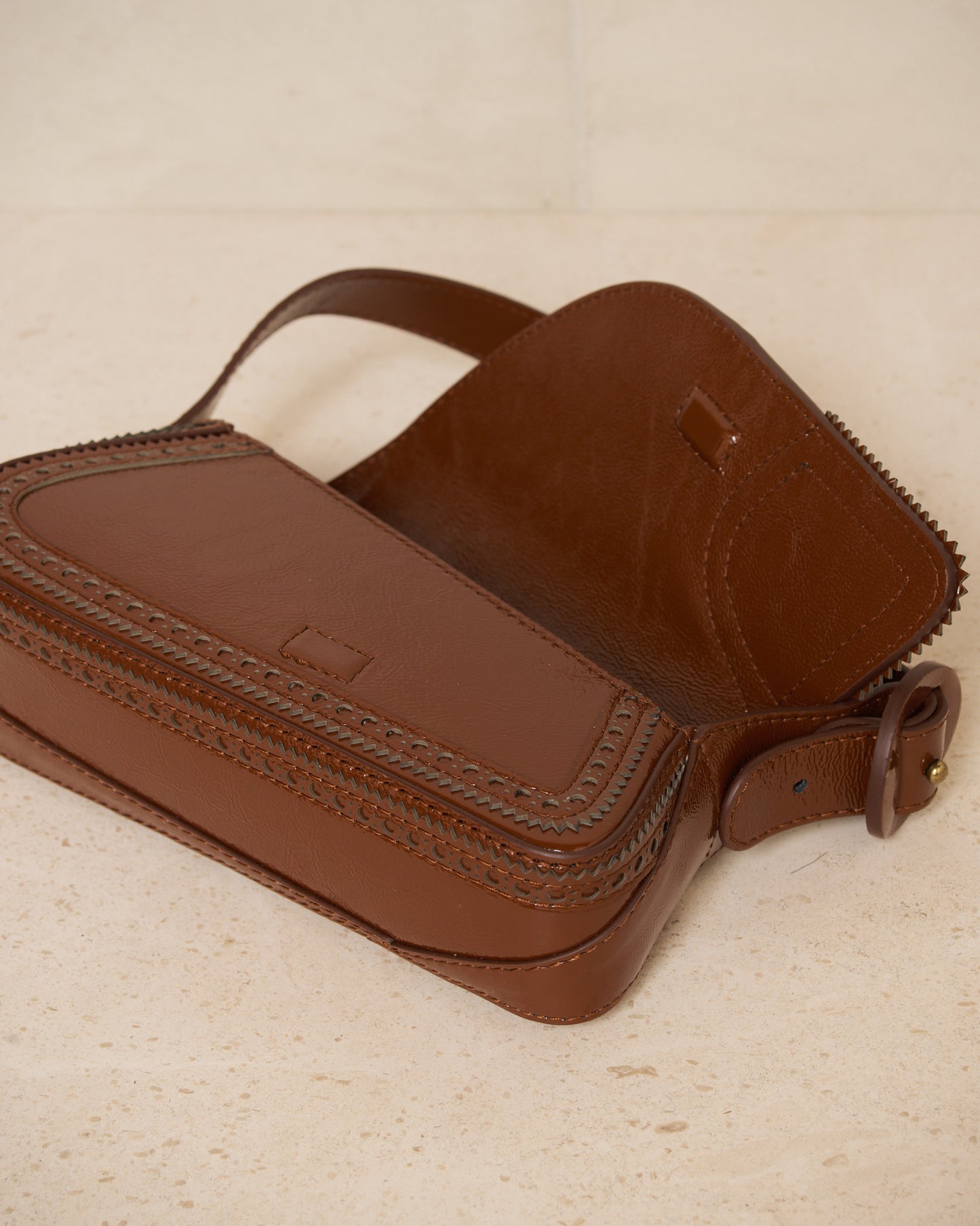 Mahogany Brown Trivia Bag