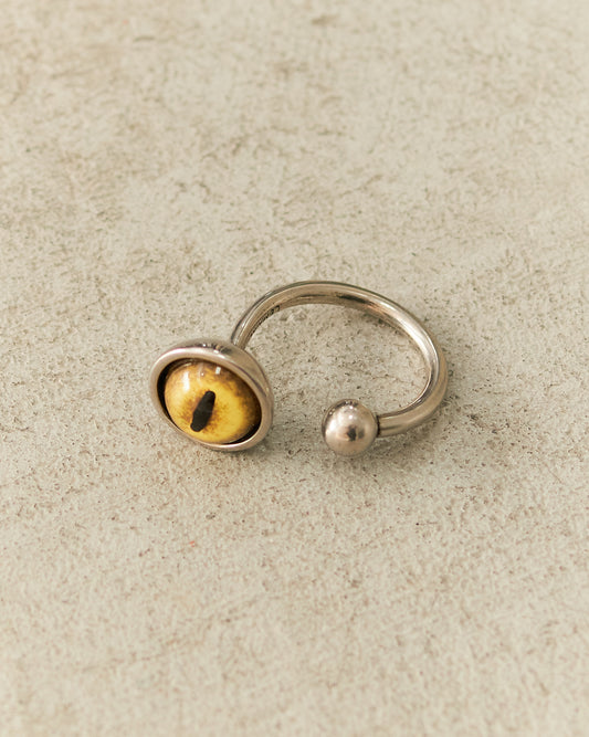 Golden Cat Eye Rattle Ring