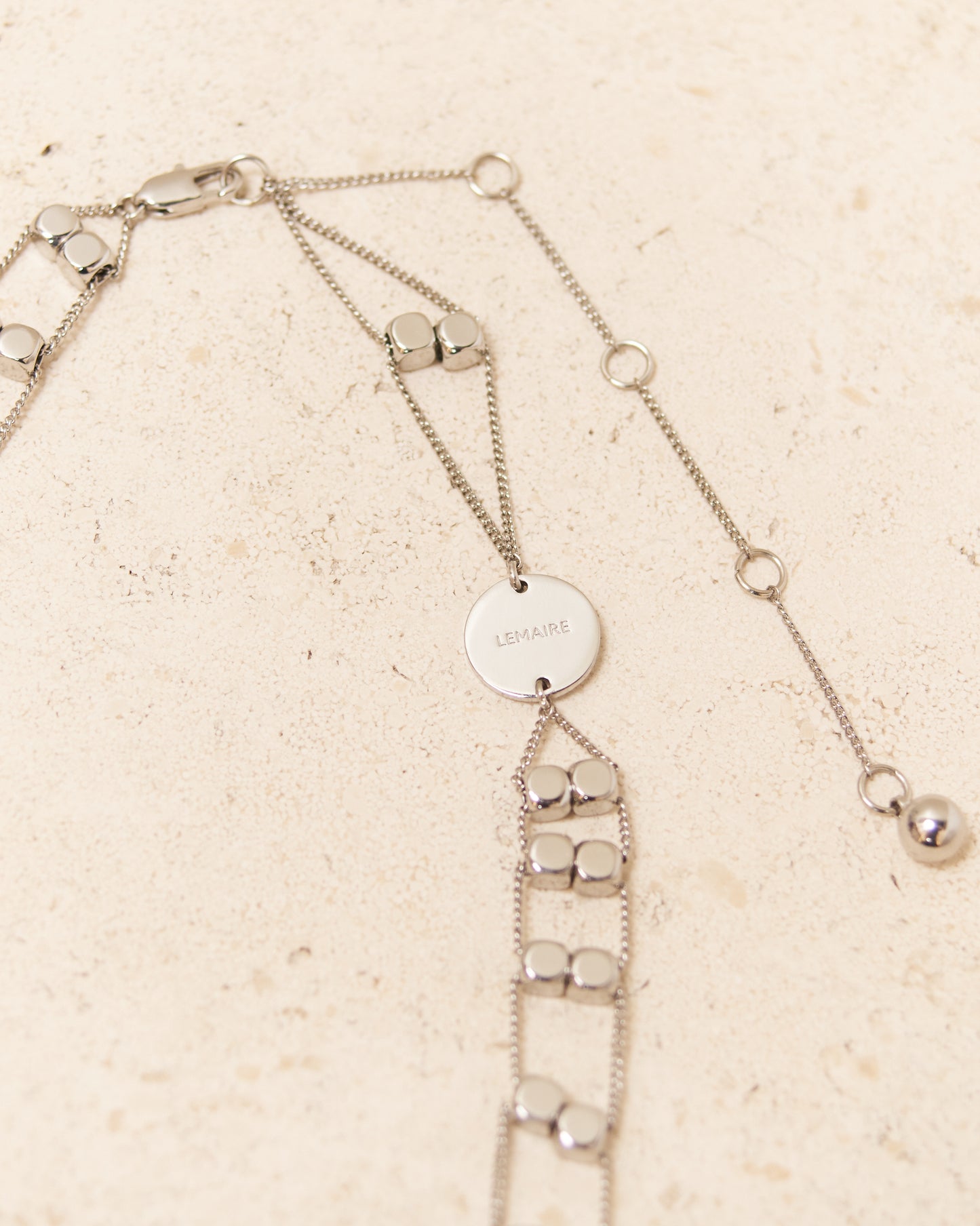 Silver Abacus Necklace