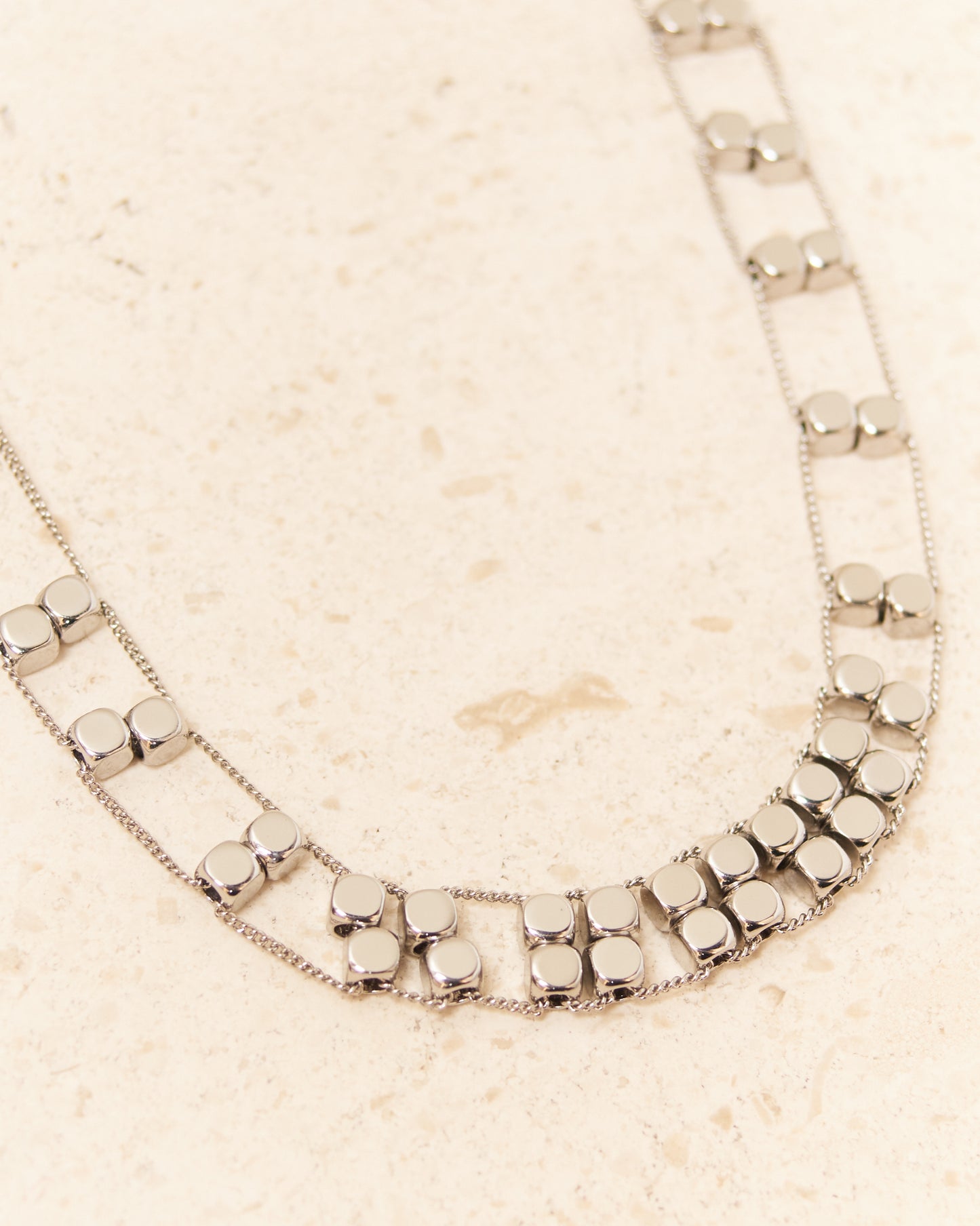 Silver Abacus Necklace