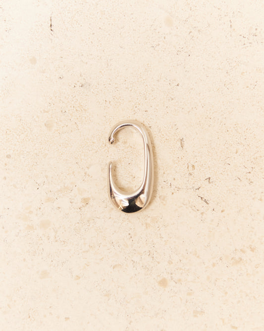 Silver Long Drop Ear Cuff