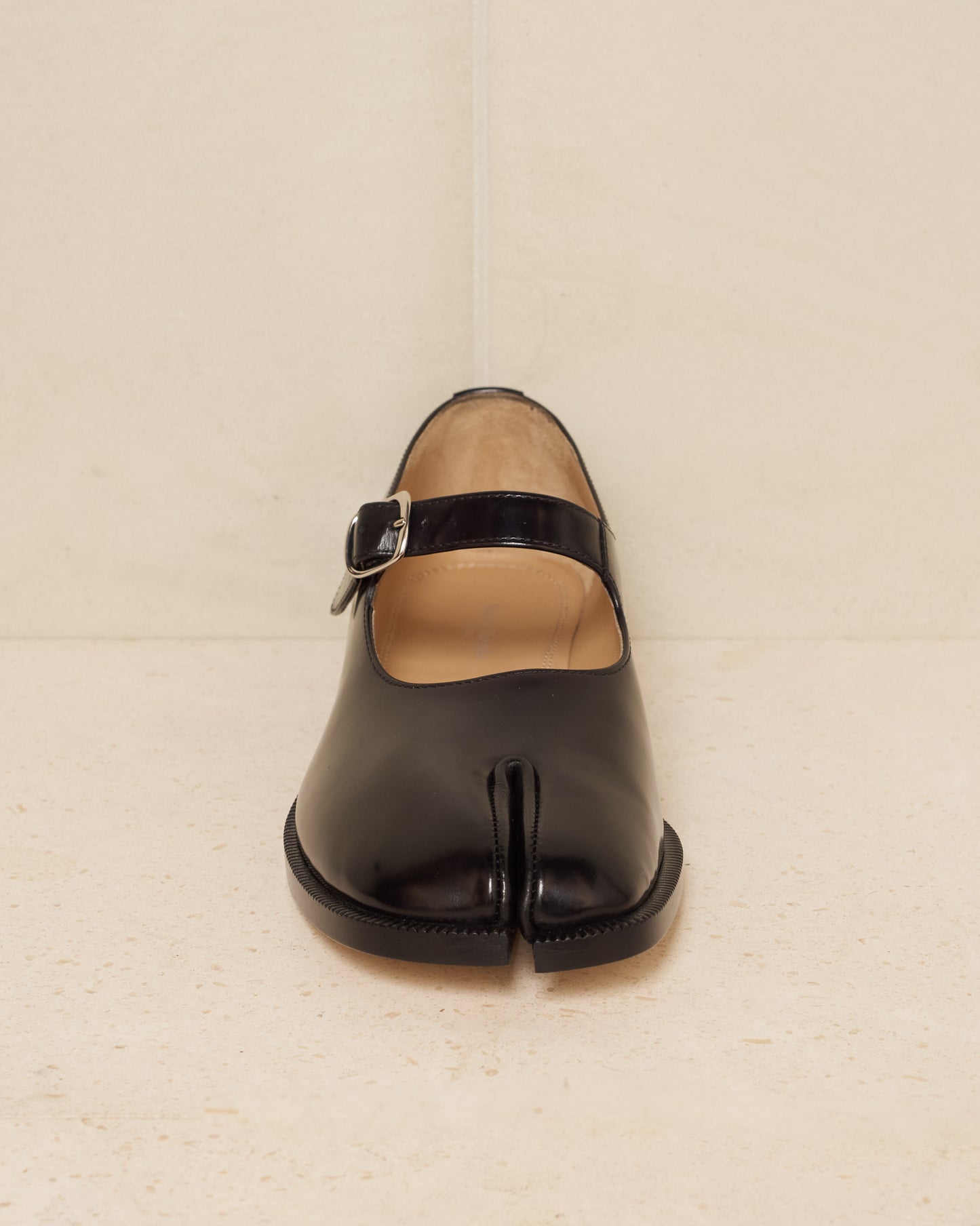 Black Tabi Mary-Jane Shoes