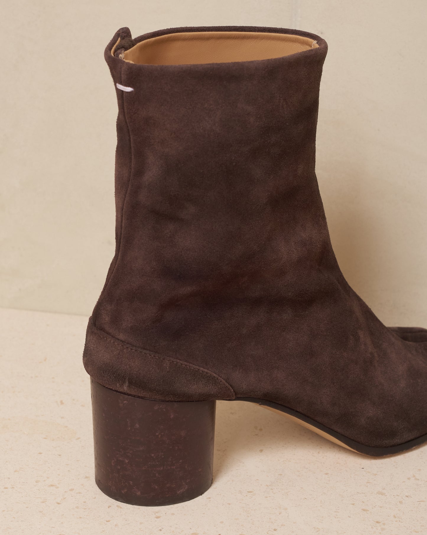 Brown Suede Tabi Boots