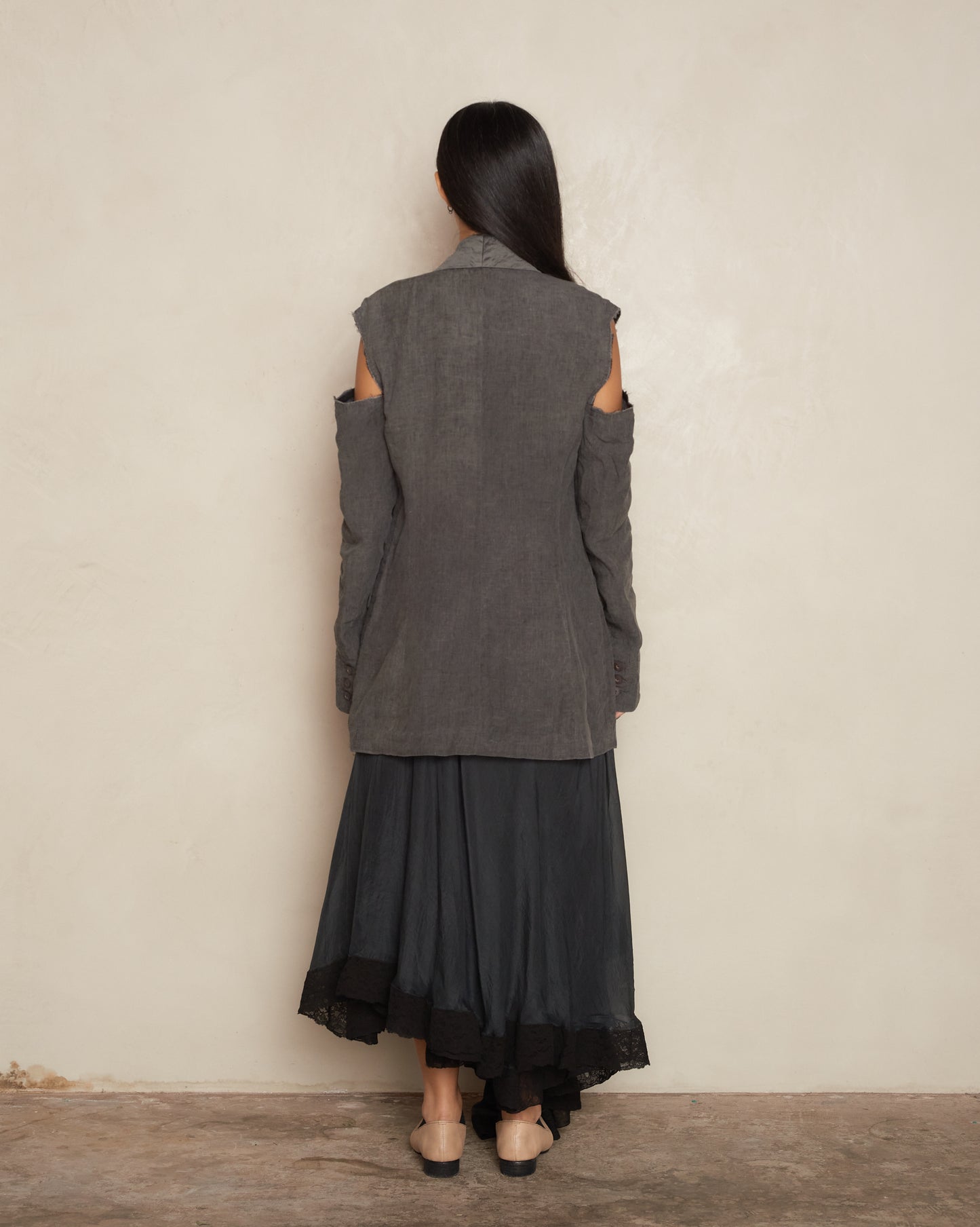 Chestnut Split Shoulder Jacket