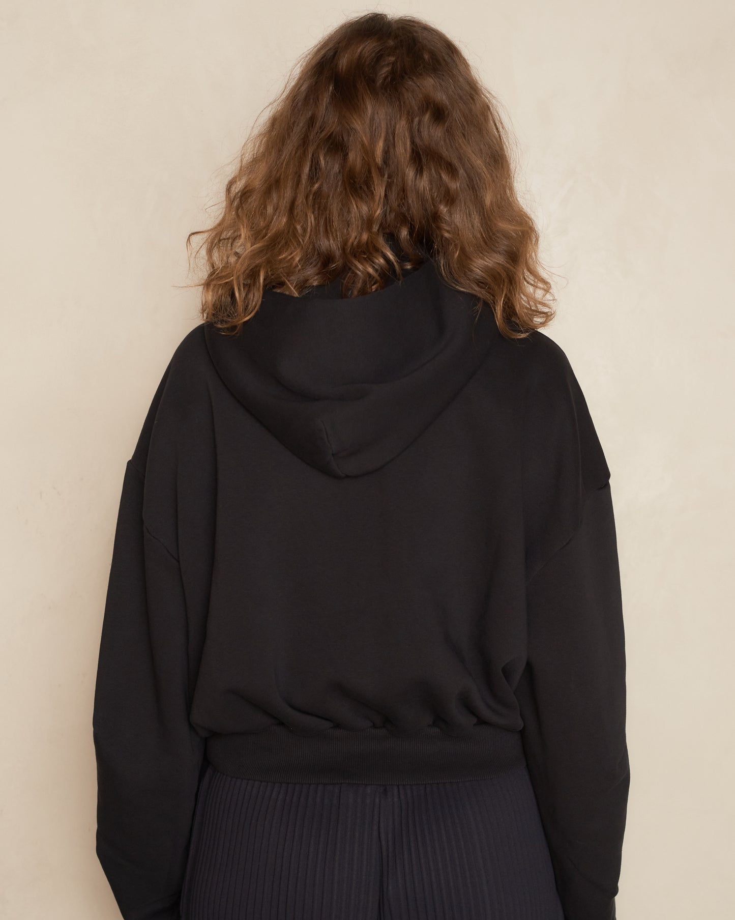 Black Brushed Jersey Sweatshirt