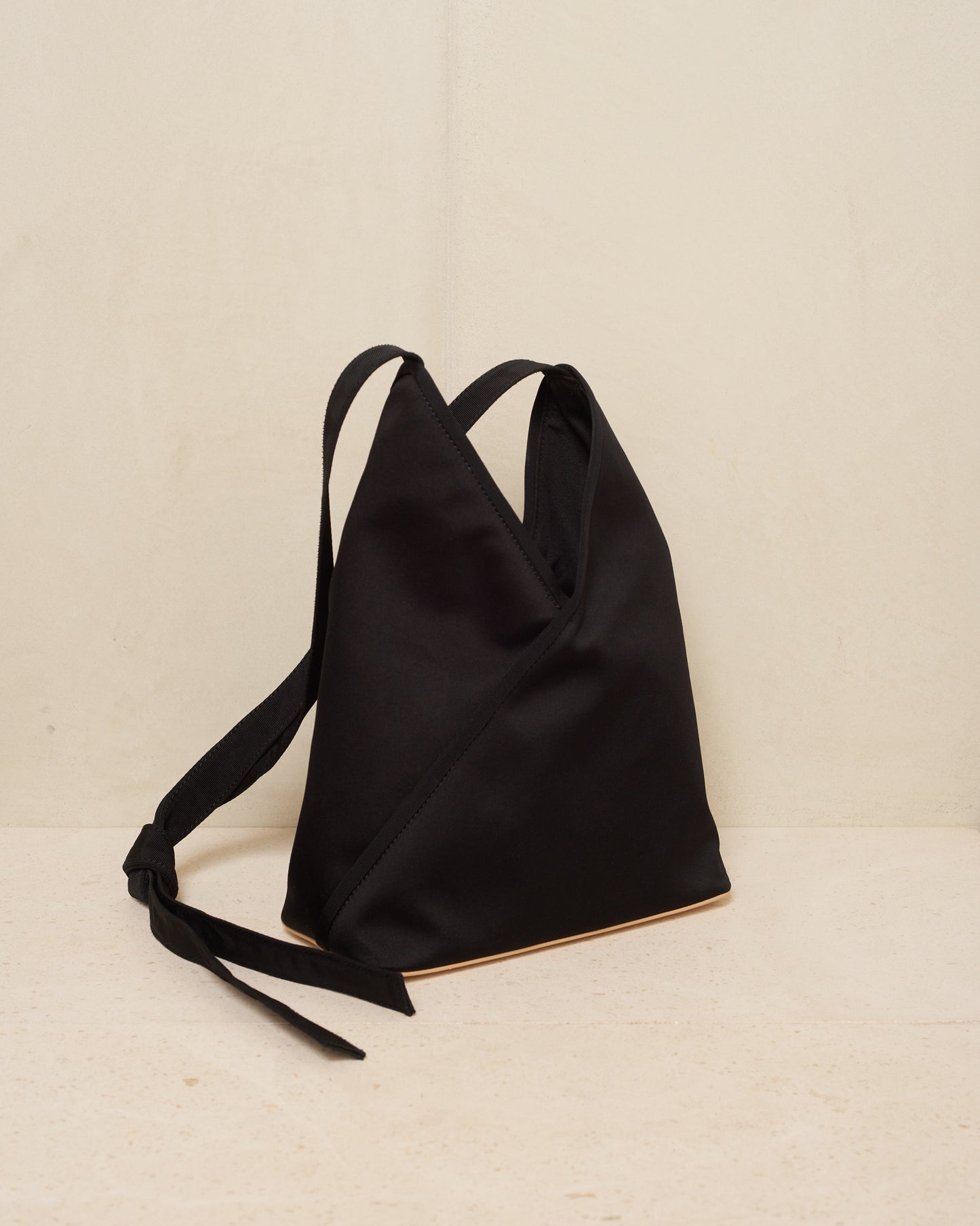 Black Satin Ballet Handbag