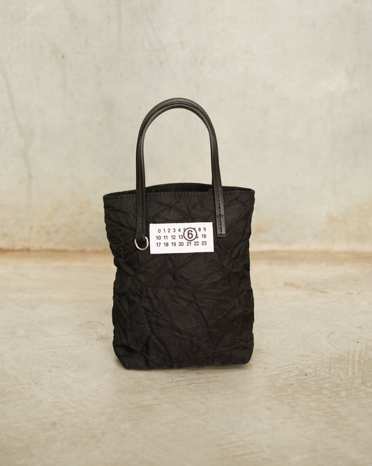 Black Numeric Mini Shopper Bag