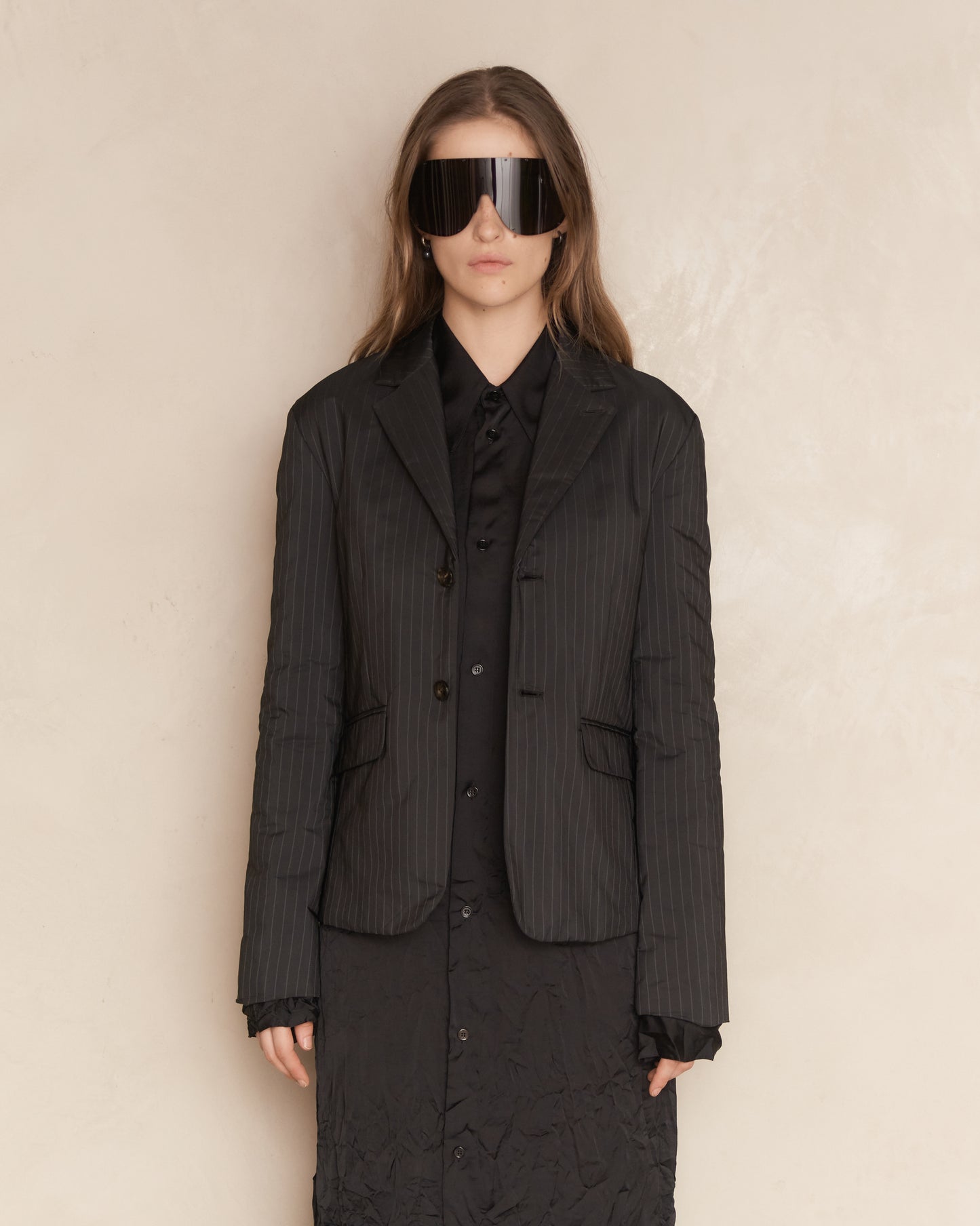 Padded Pinstripe Classic Jacket