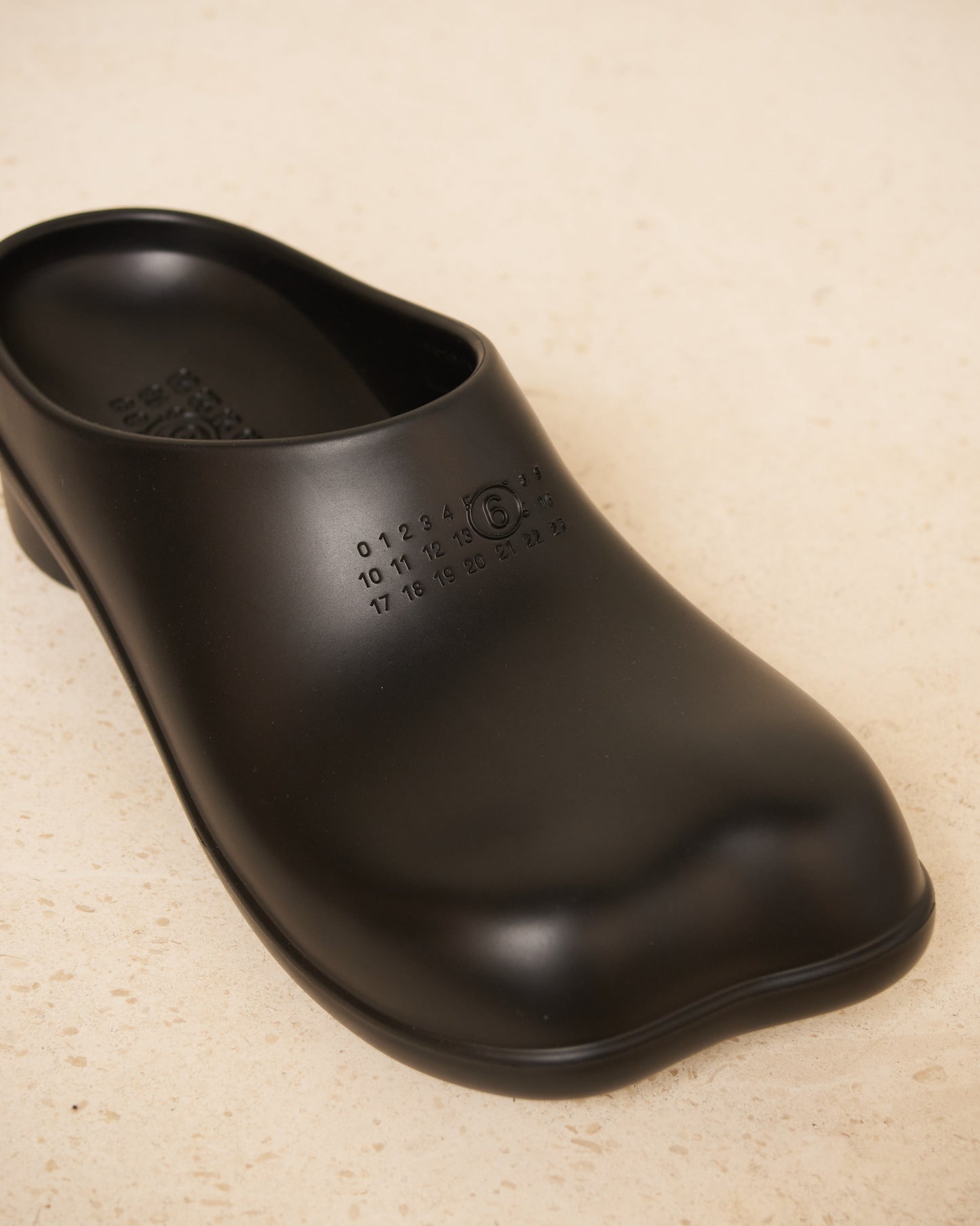 Black Anatomic Numerical Clog