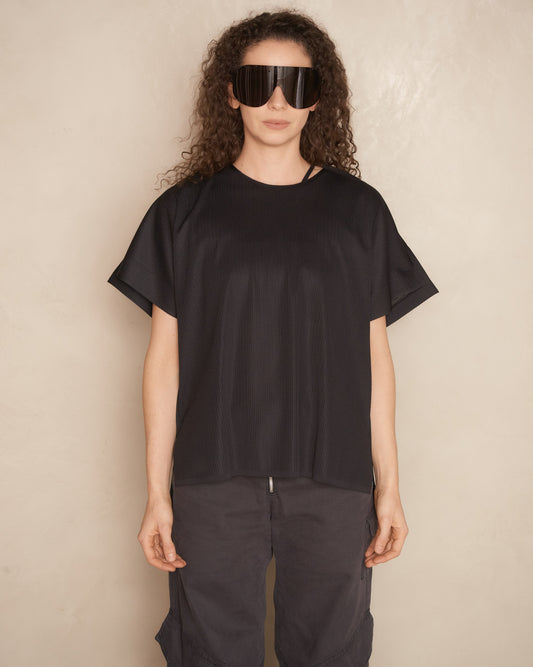 Black A-POC Form T-Shirt