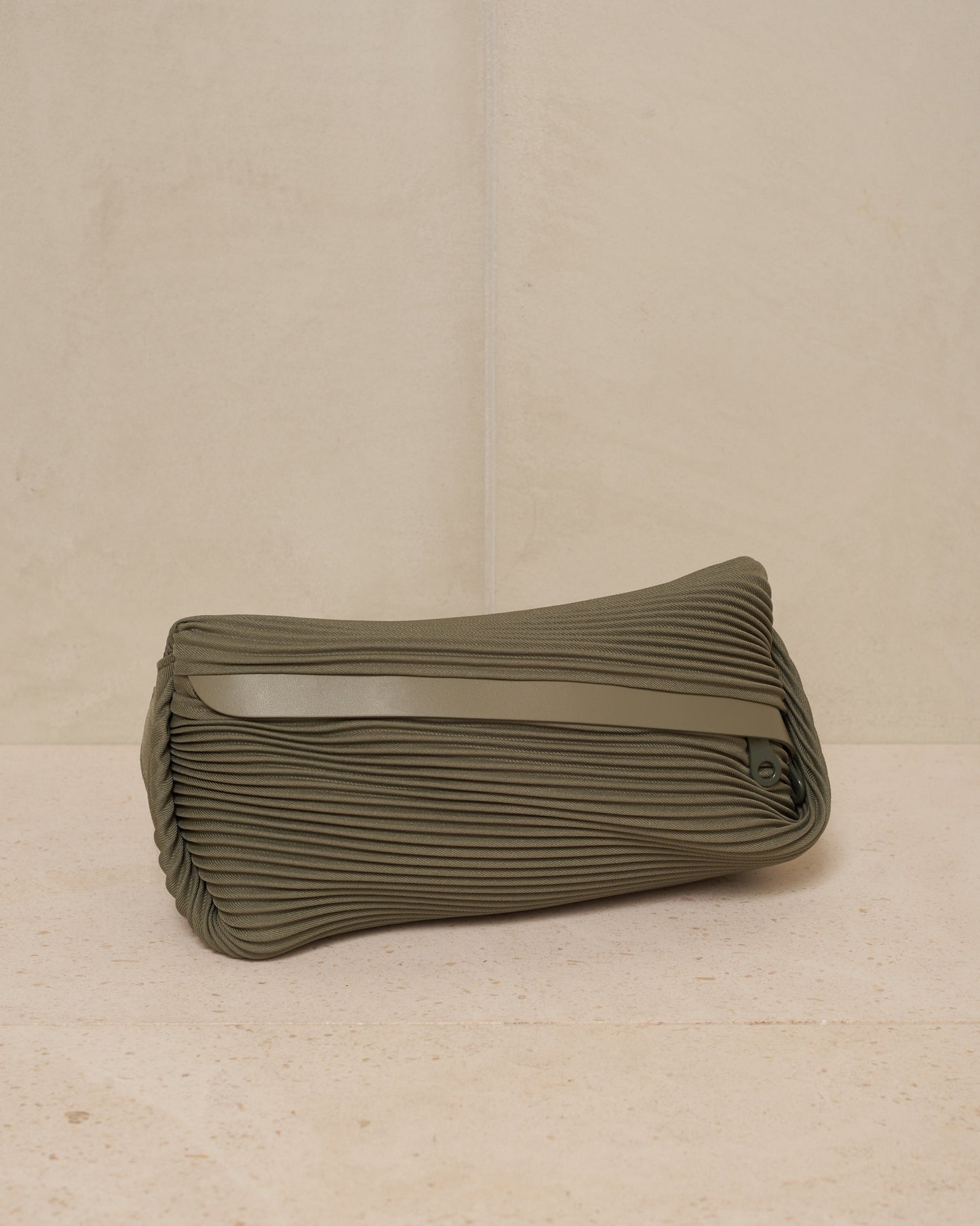 Steel Green Easy Bias Pleats Waistbag