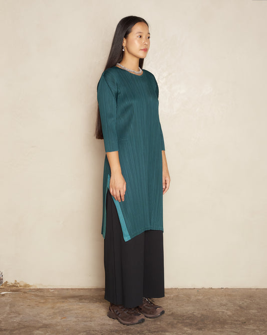 Viridian Long Sleeve Midi Dress