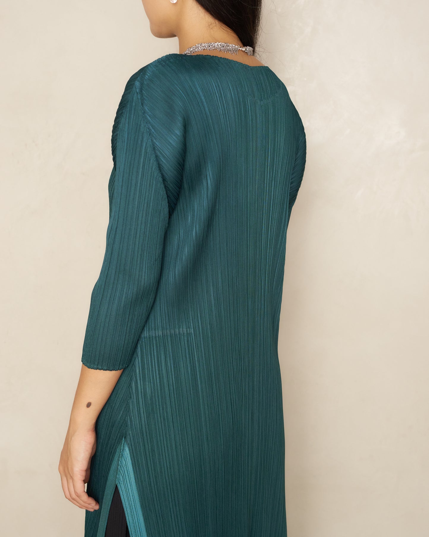 Viridian Long Sleeve Midi Dress