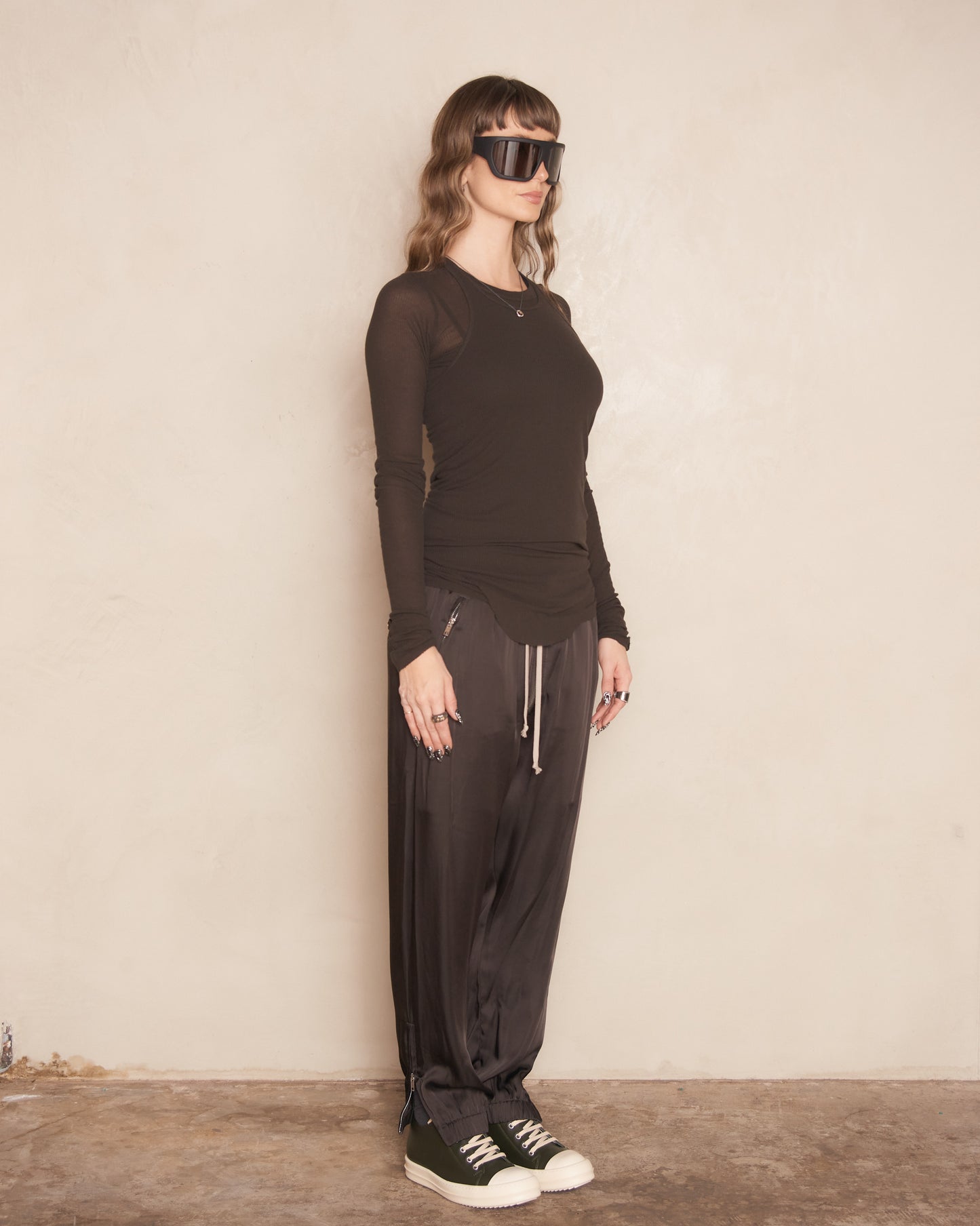 Dark Dust Drawstring Track Pants